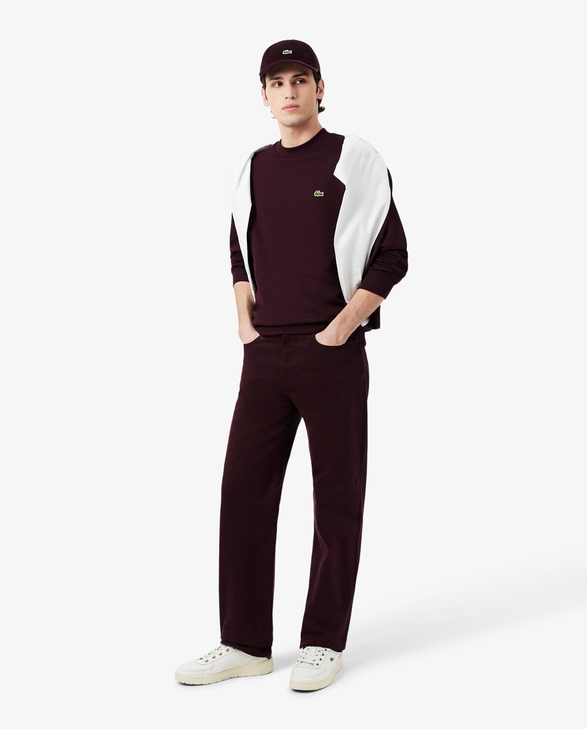 Sudaderas sin capucha de hombre - Lacoste - Marrón Marrón-4