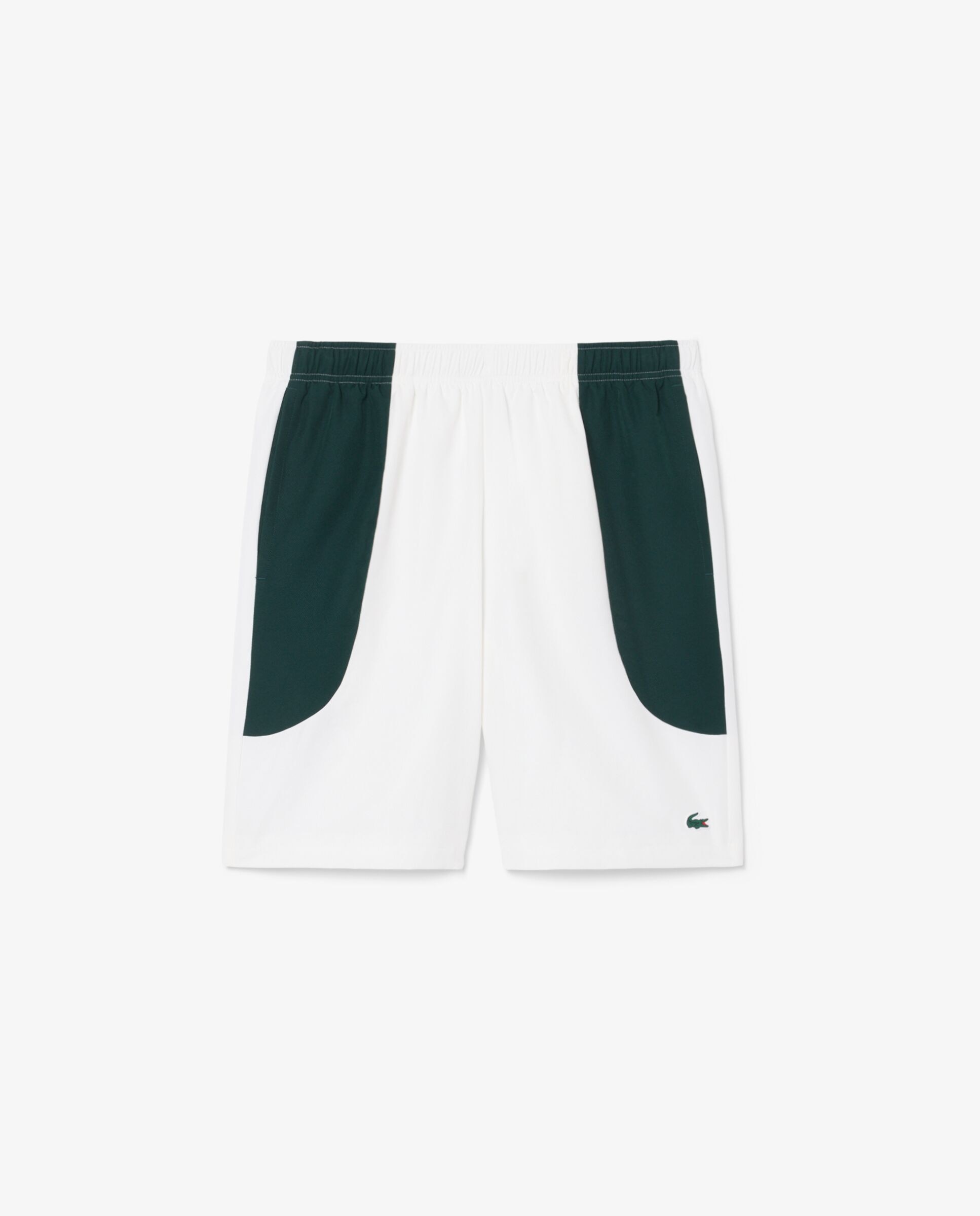 Pantalones cortos de hombre deportivo hidrófugo con bloques de color en blanco - Lacoste - Verde Verde-6