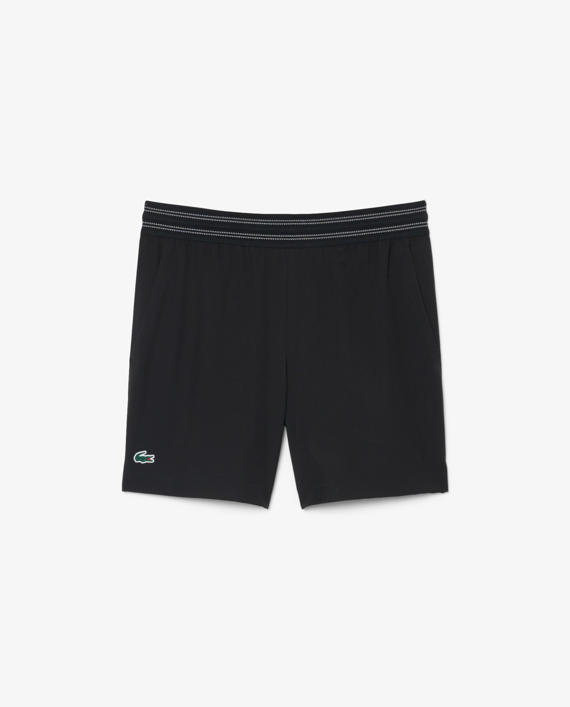 Pantalones cortos de hombre de tenis reflectantes ultra dry en verde - Lacoste - Negro Negro-6