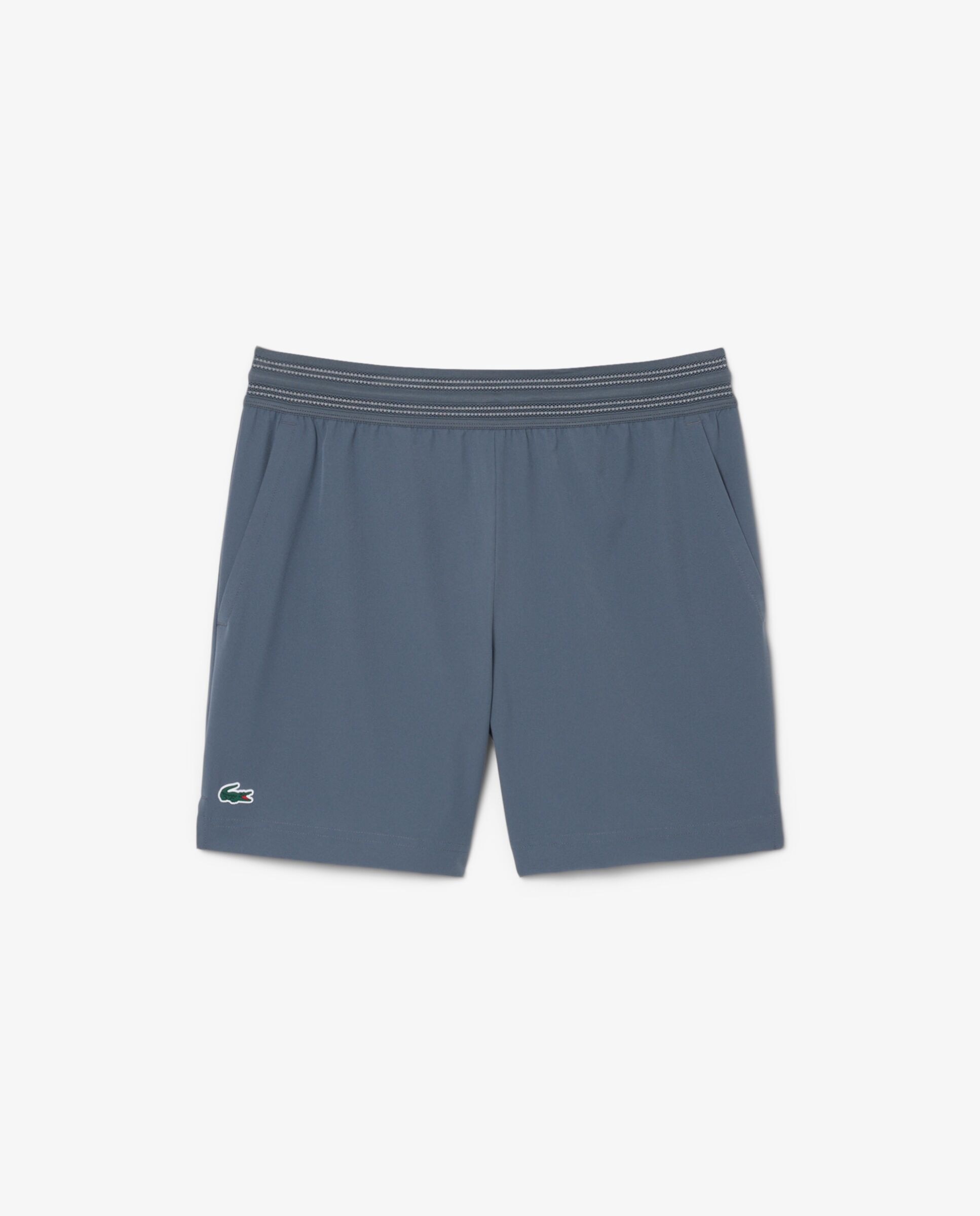 Pantalones cortos de hombre de tenis reflectantes ultra dry en verde - Lacoste - Gris Gris-6