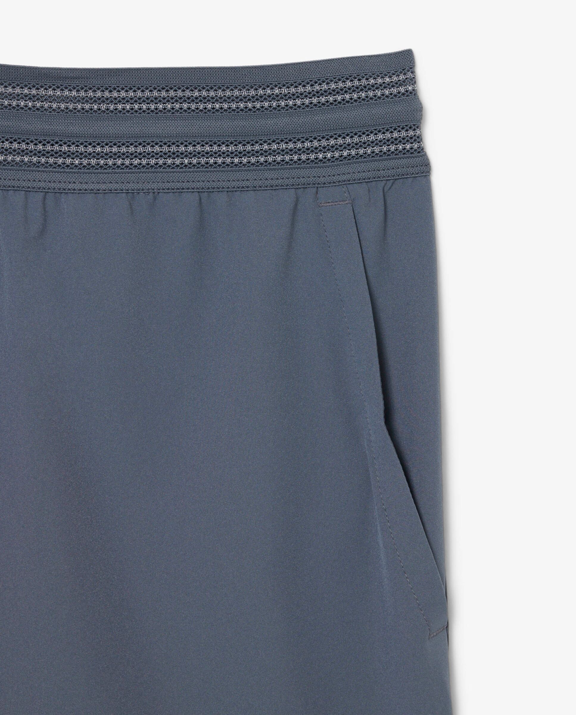 Pantalones cortos de hombre de tenis reflectantes ultra dry en verde - Lacoste - Gris Gris-5