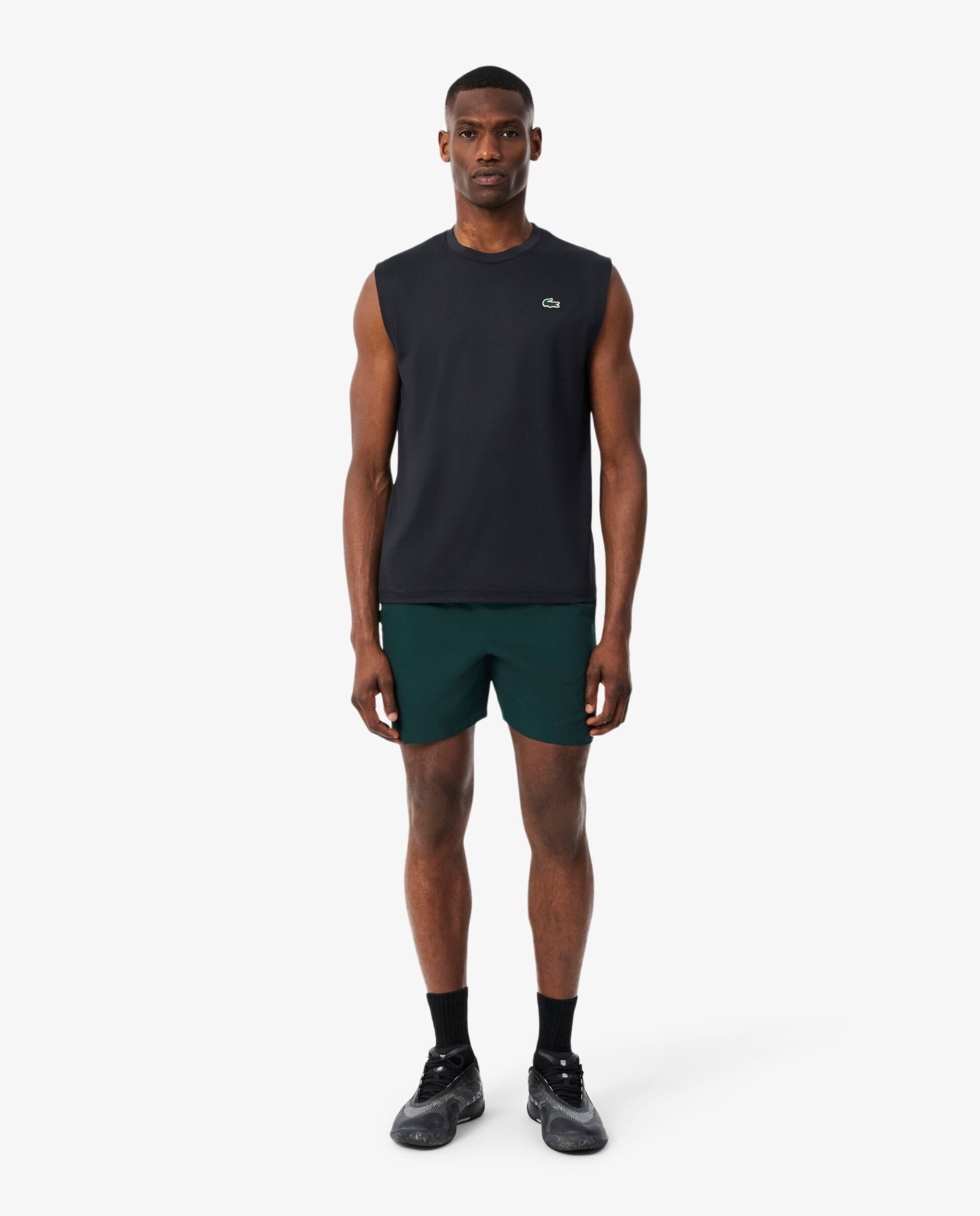 Pantalones cortos de hombre de tenis reflectantes ultra dry en - Lacoste - Verde Verde-1