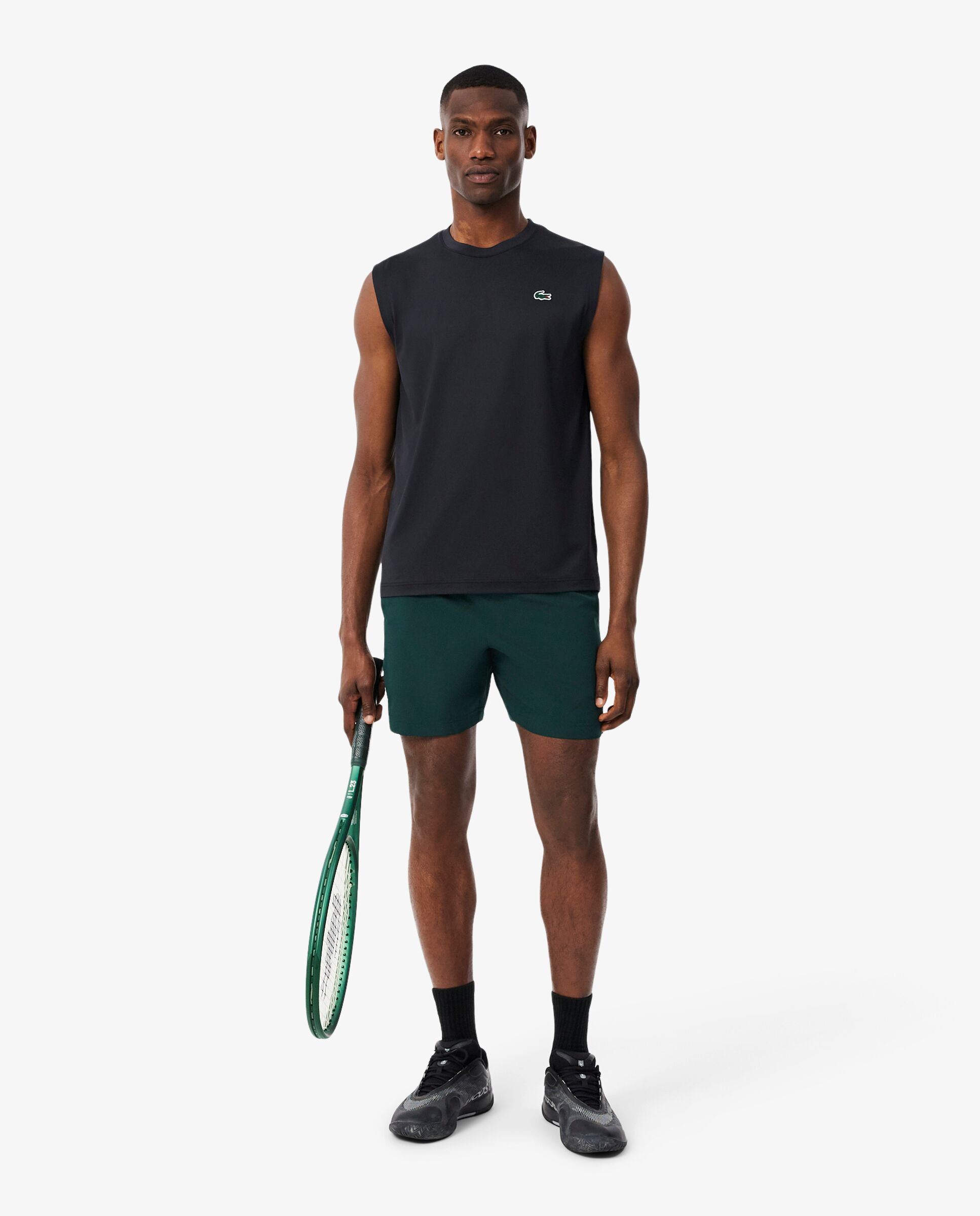 Pantalones cortos de hombre de tenis reflectantes ultra dry en - Lacoste - Verde Verde-4