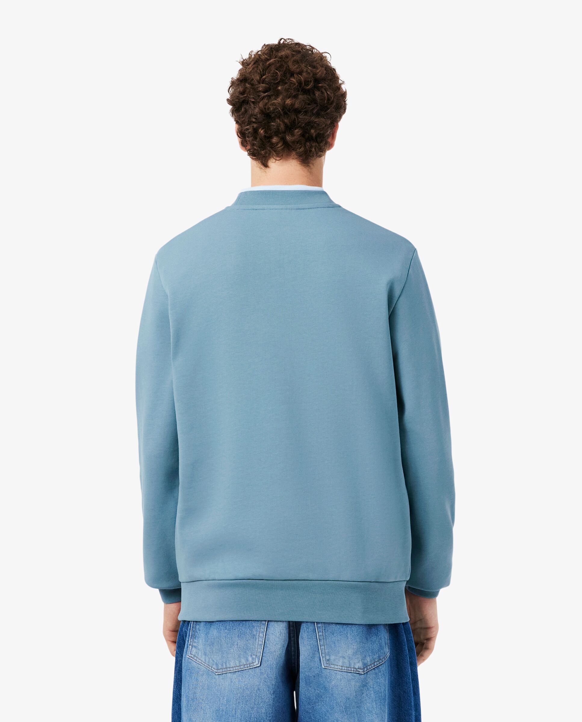 Sudaderas sin capucha de hombre - Lacoste - Azul anticuario Azul anticuario-2