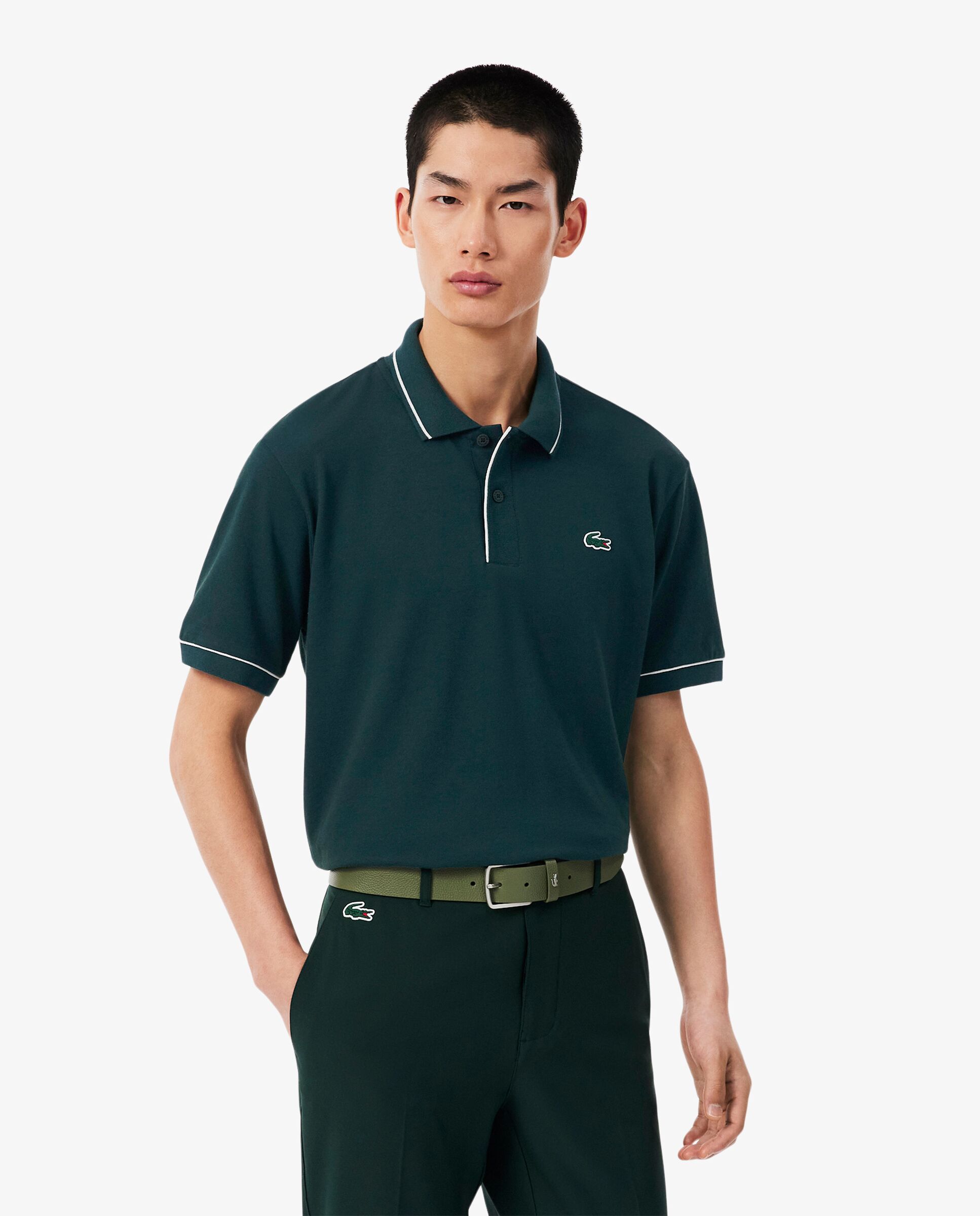 Polo de golf de minipiqué termorregulador de hombre Lacoste - Verde Verde-1