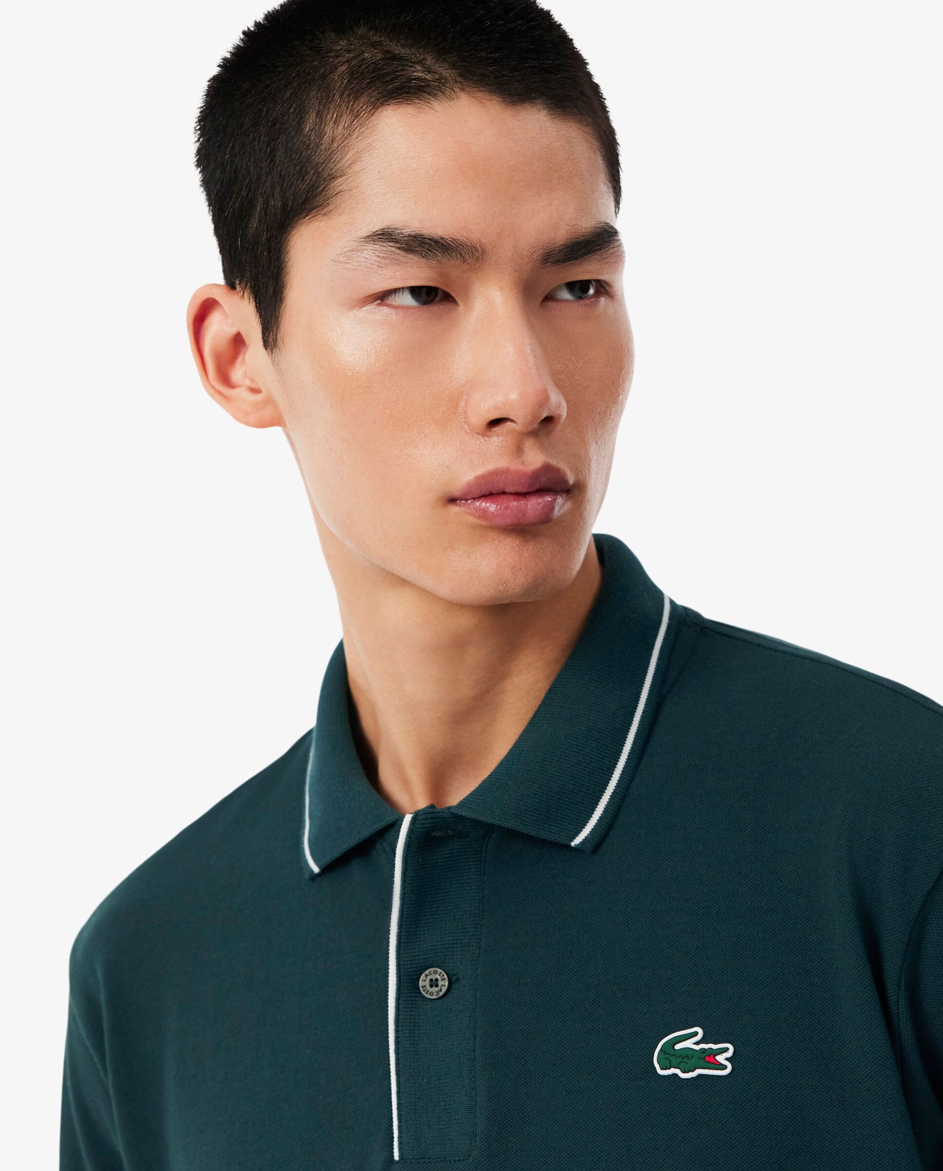 Polo de golf de minipiqué termorregulador de hombre Lacoste - Verde Verde-3