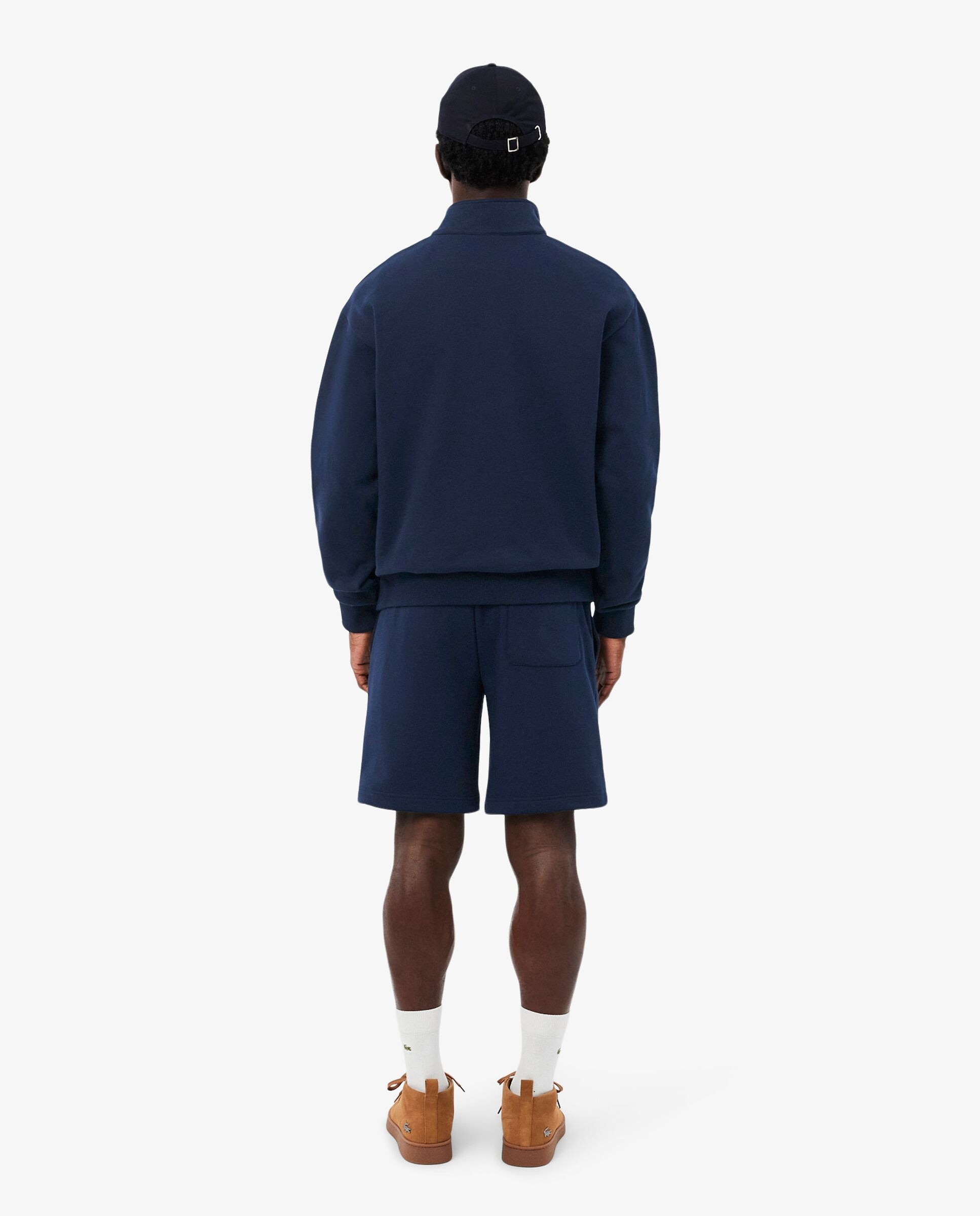 Bermudas de hombre corto de felpa en blanco - Lacoste - Azul marino Azul marino-2