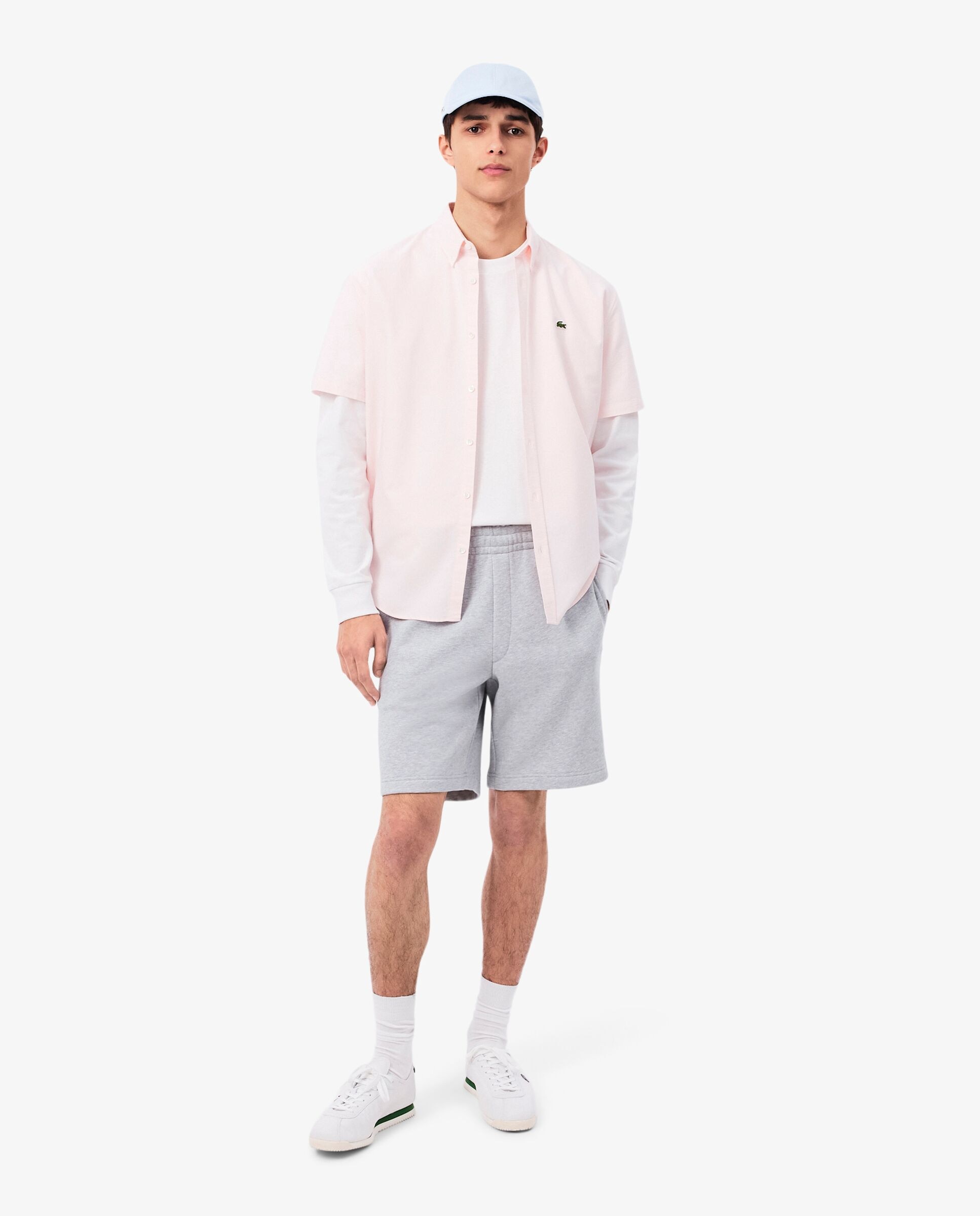 Bermudas de hombre corto de felpa en blanco - Lacoste - Gris oscuro Gris oscuro-1