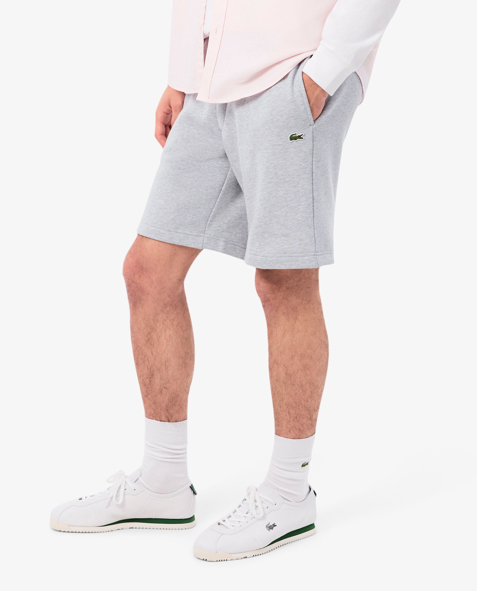 Bermudas de hombre corto de felpa en blanco - Lacoste - Gris oscuro Gris oscuro-3