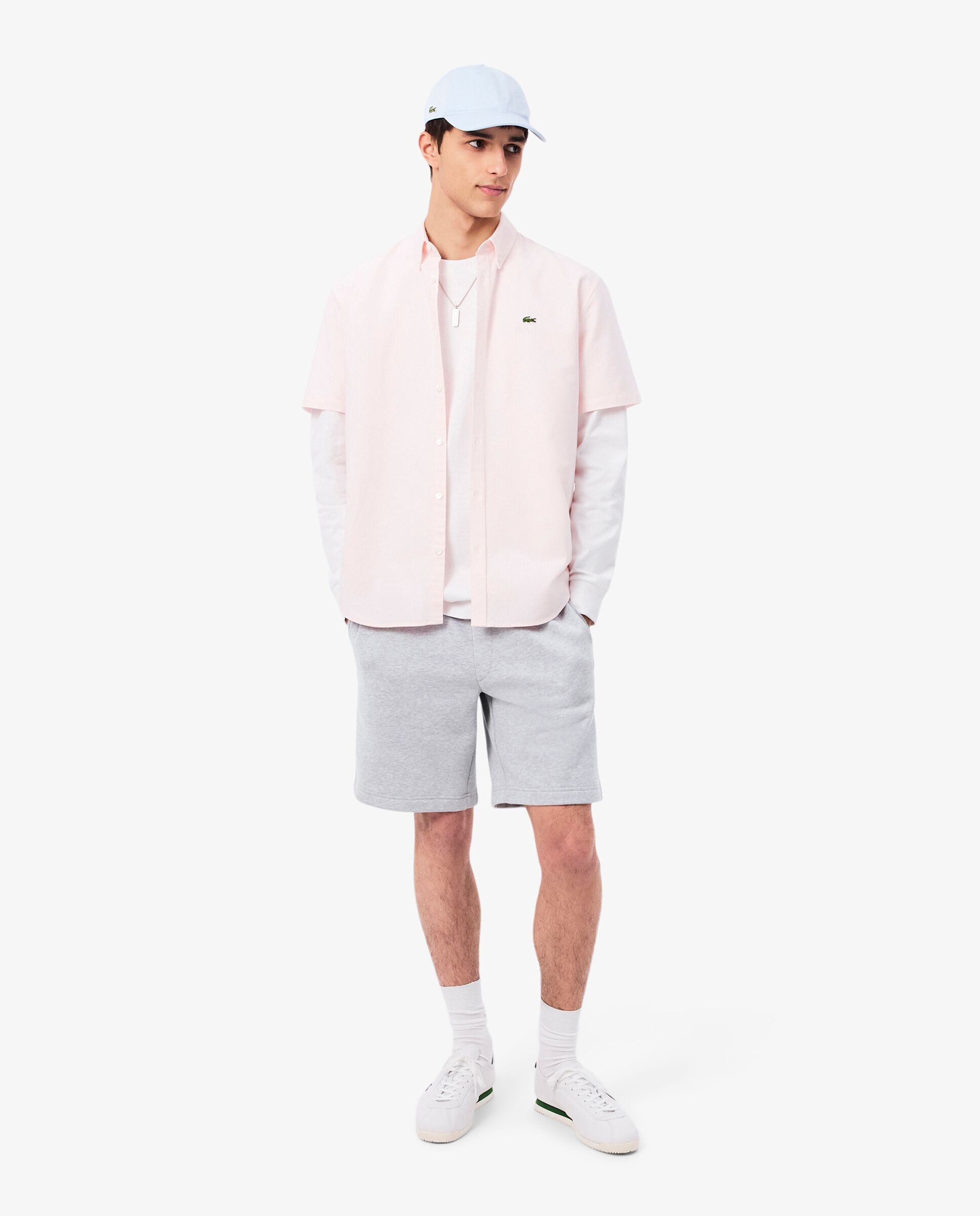 Bermudas de hombre corto de felpa en blanco - Lacoste - Gris oscuro Gris oscuro-4