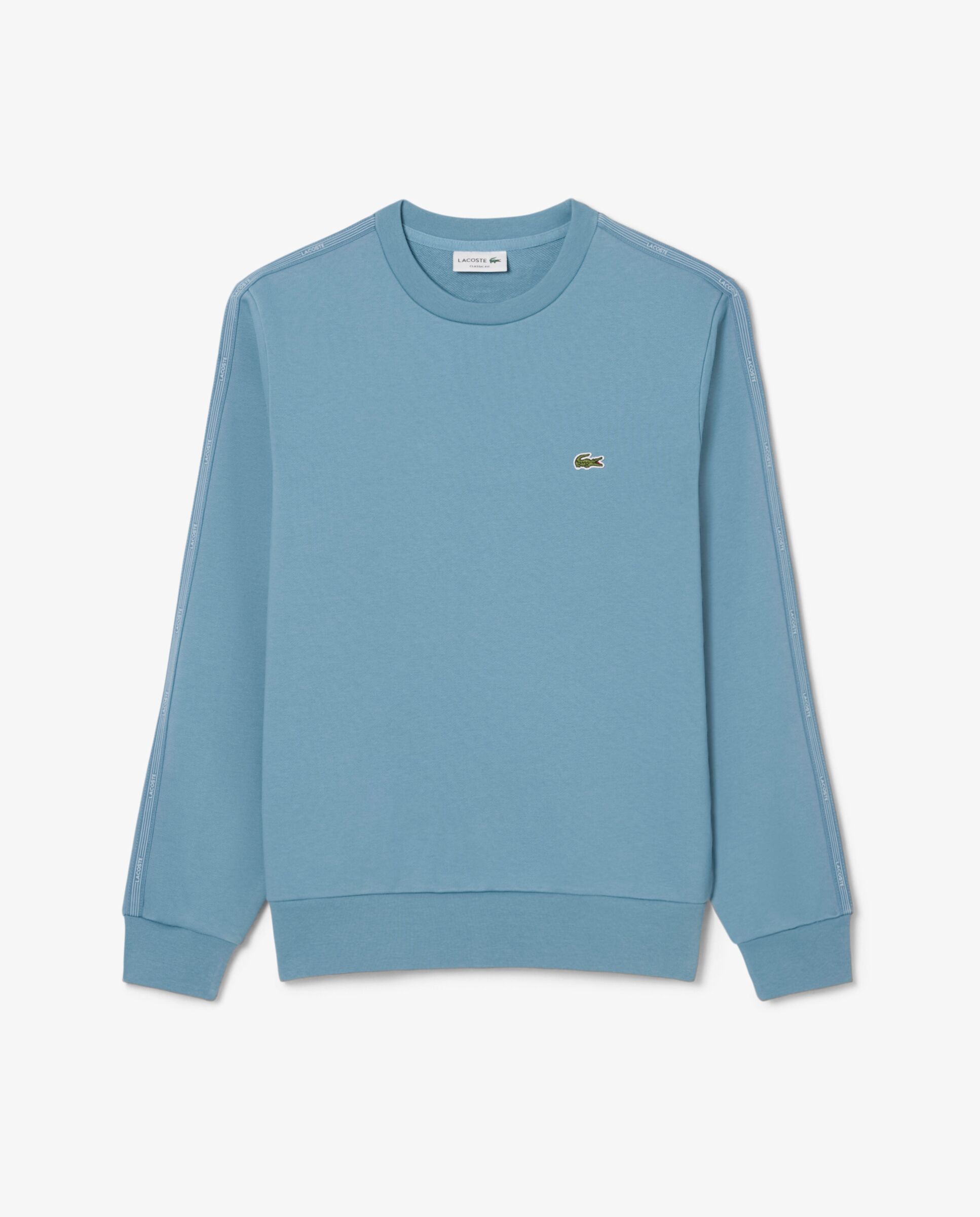 Sudadera de hombre de felpa con franja de rayas - Lacoste - Azul claro Azul claro-6