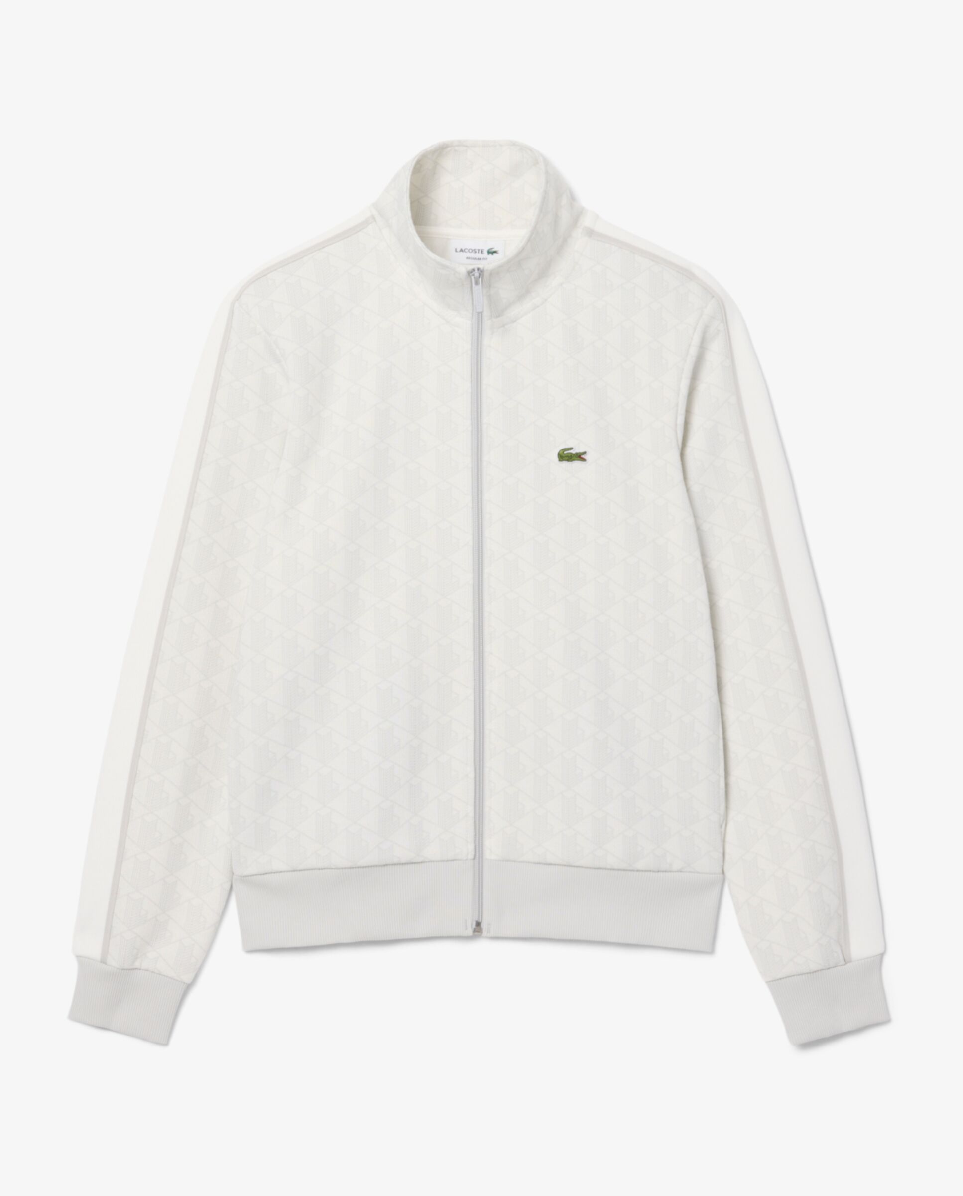 Chaqueta de hombre de chándal con cremallera de jacquard paris - Lacoste - Gris Gris-5