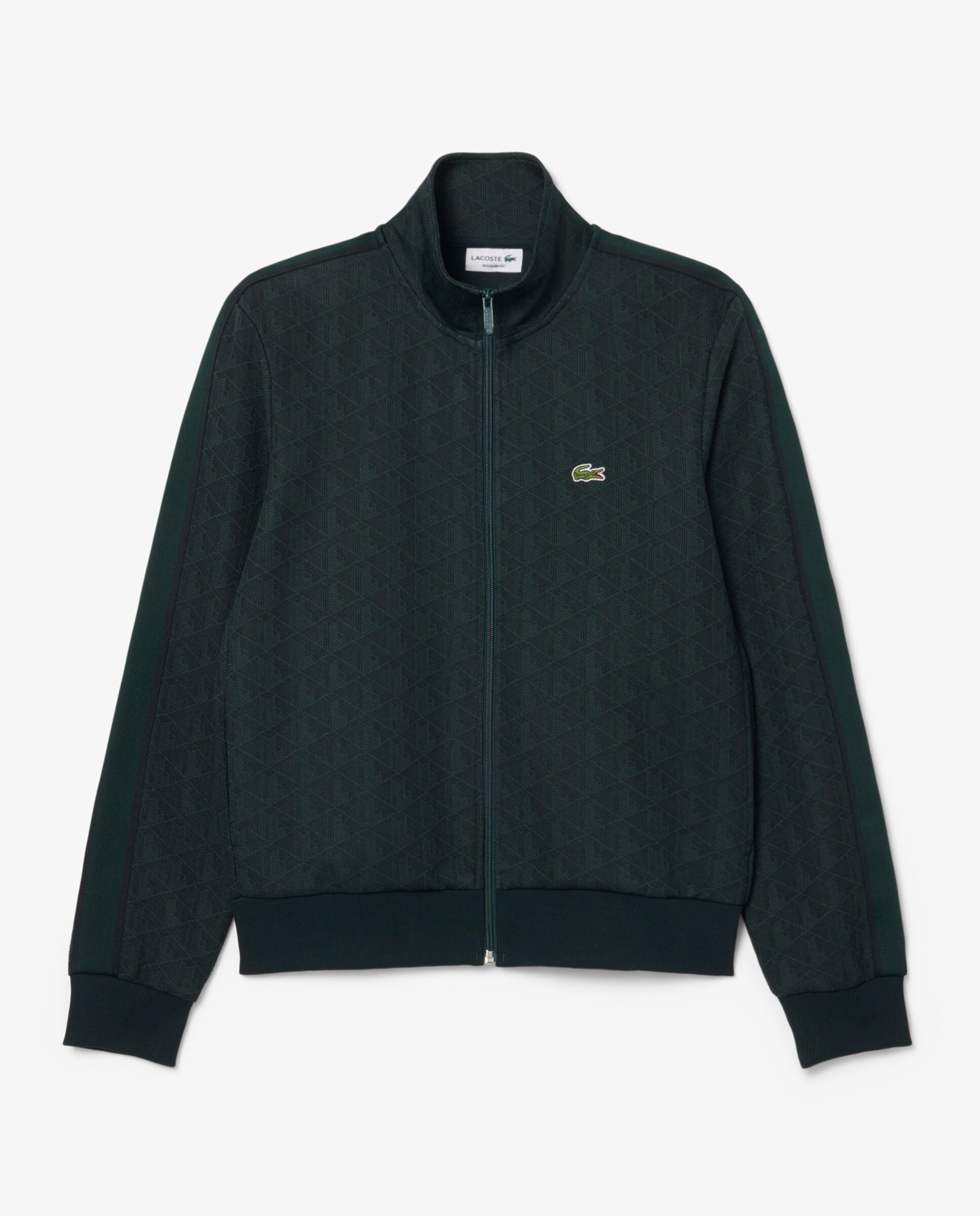 Chaqueta de hombre de chándal con cremallera de jacquard paris - Lacoste - Verde oscuro Verde oscuro-6