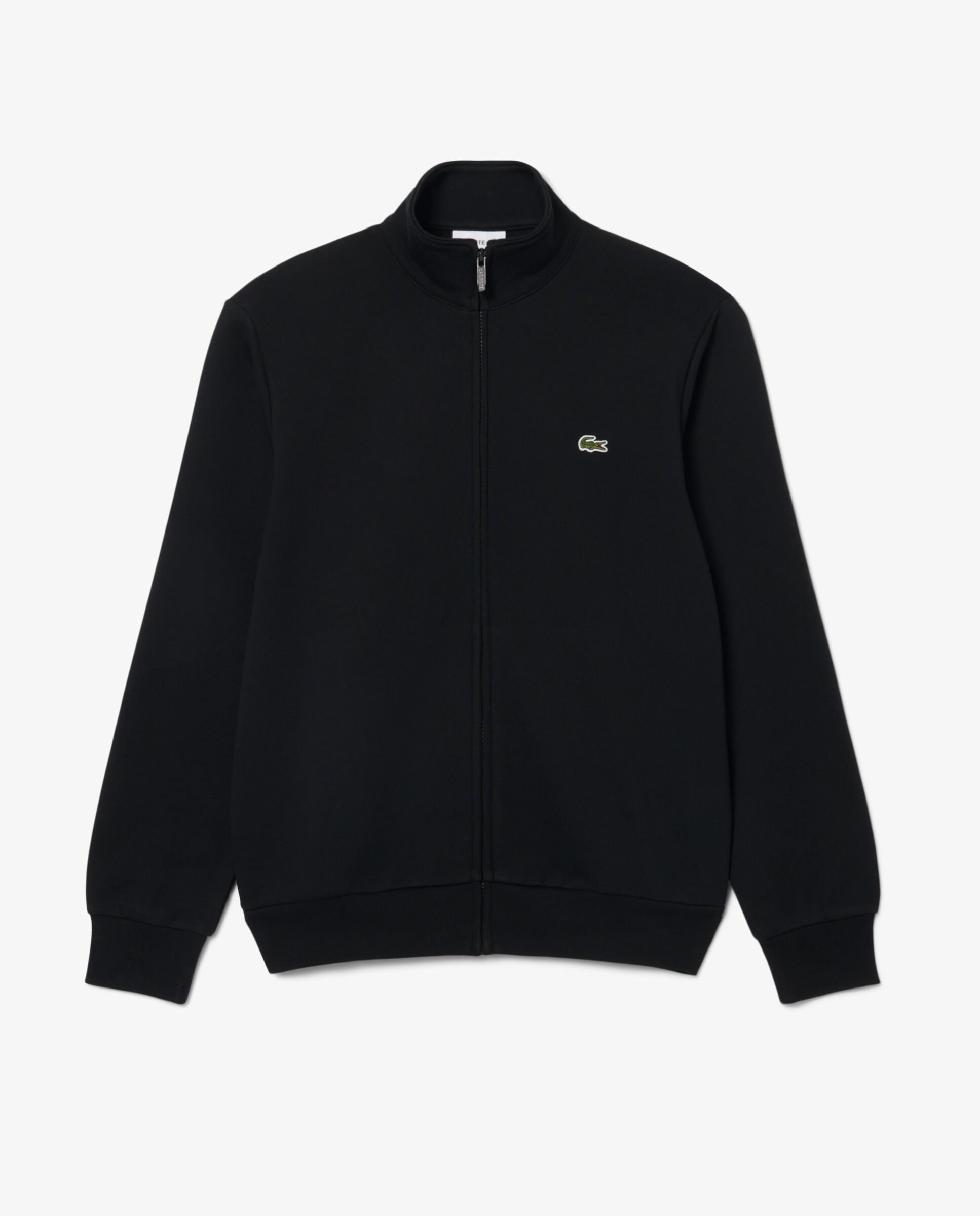 Sudadera de hombre con cremallera de felpa de algodón en azul - Lacoste - Negro Negro-6