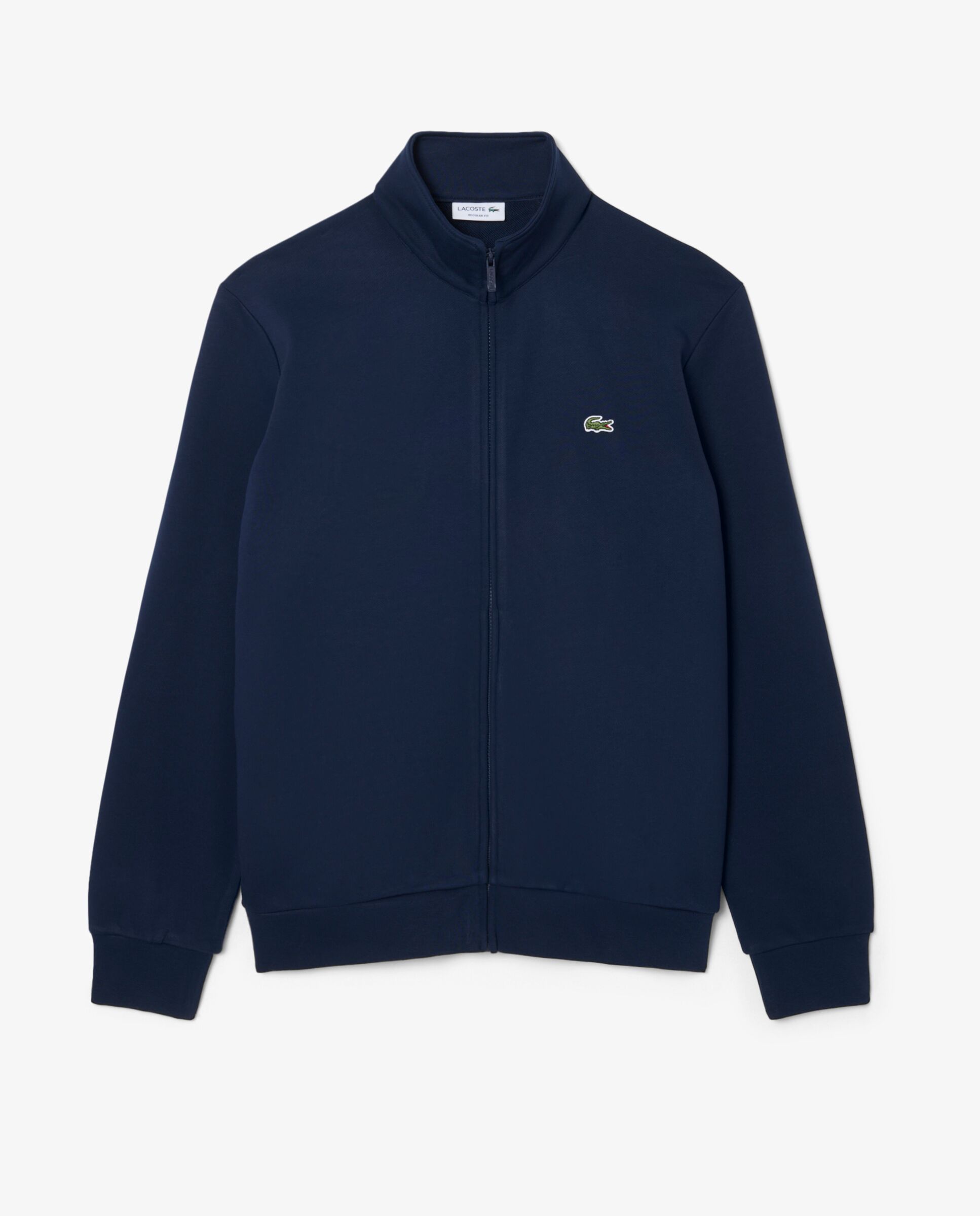 Sudadera de hombre con cremallera de felpa de algodón en azul - Lacoste - Azul marino Azul marino-6