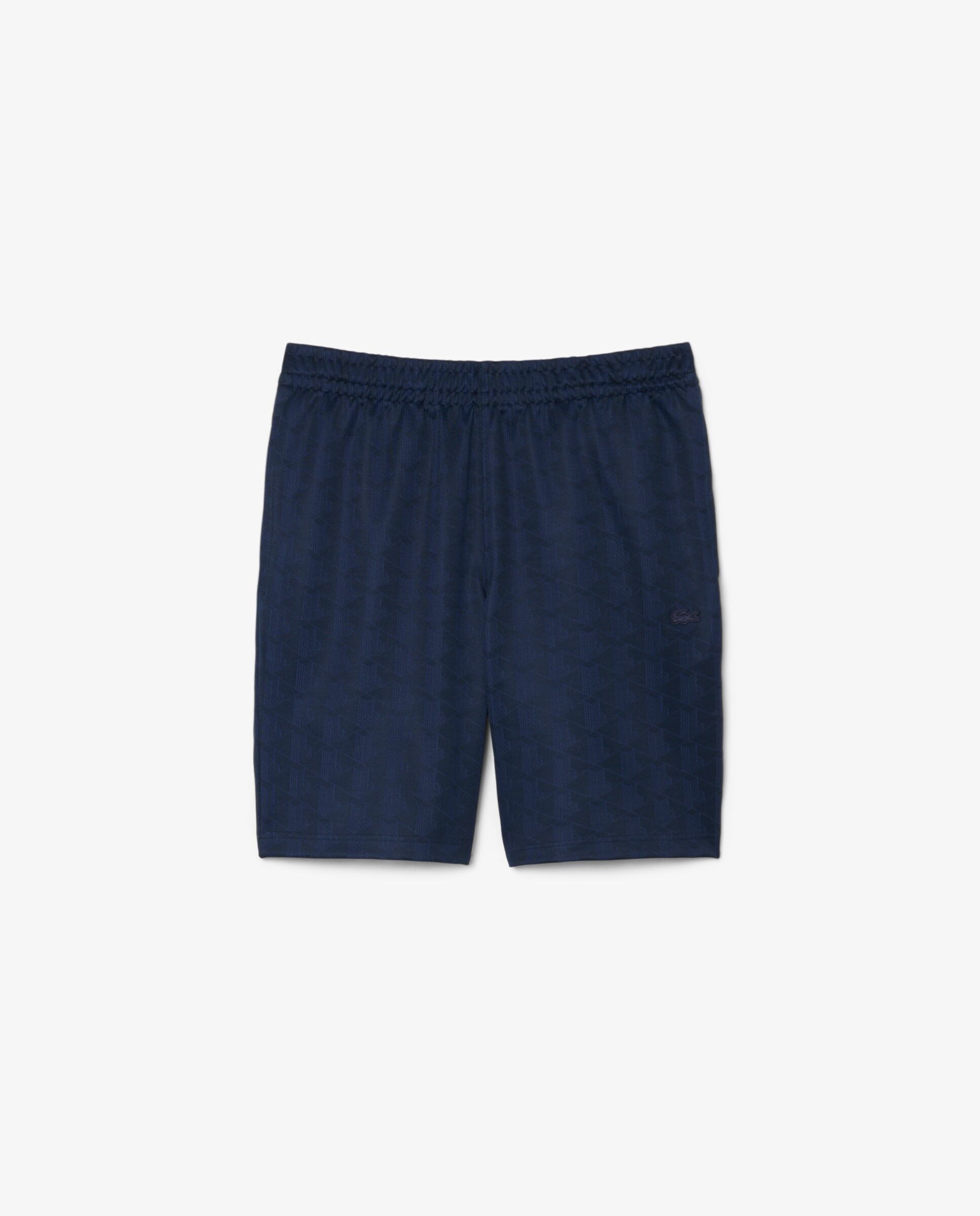 Bermudas de hombre de jacquard con monograma de corte regular en azul - Lacoste - Azul marino Azul marino-6