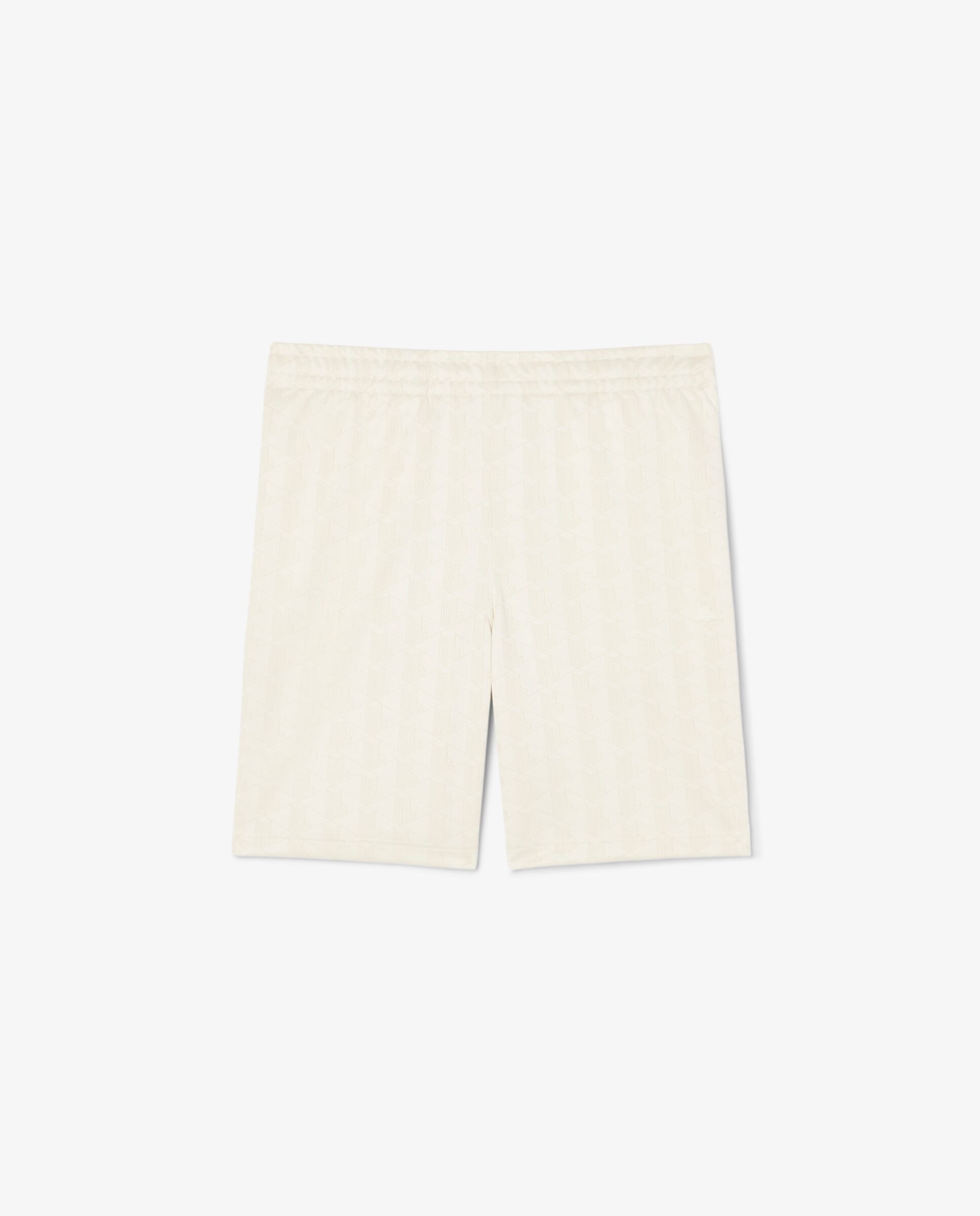 Bermudas de hombre de jacquard con monograma de corte regular en azul - Lacoste - Beige Beige-6