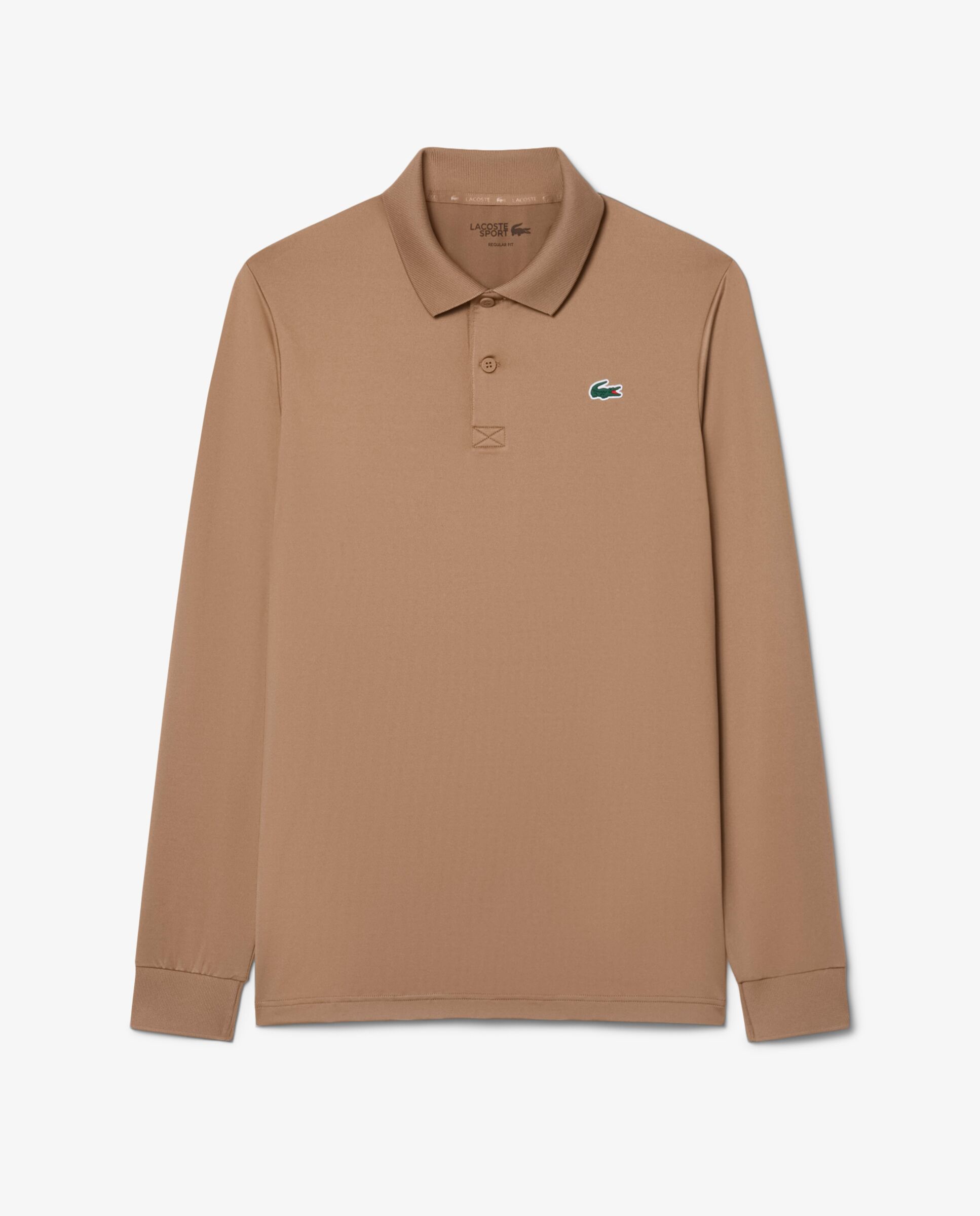 Polo de golf de manga larga y corte regular de hombre Ultra Dry Lacoste - Marrón Marrón-6