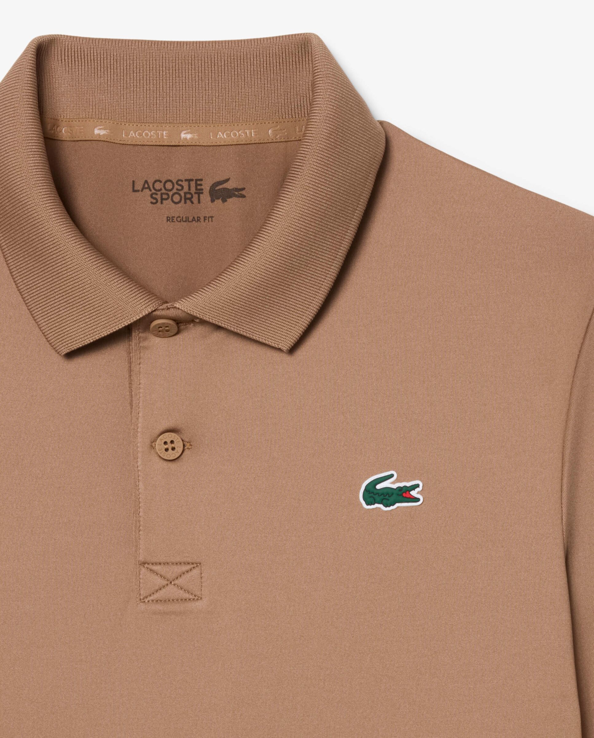 Polo de golf de manga larga y corte regular de hombre Ultra Dry Lacoste - Marrón Marrón-5