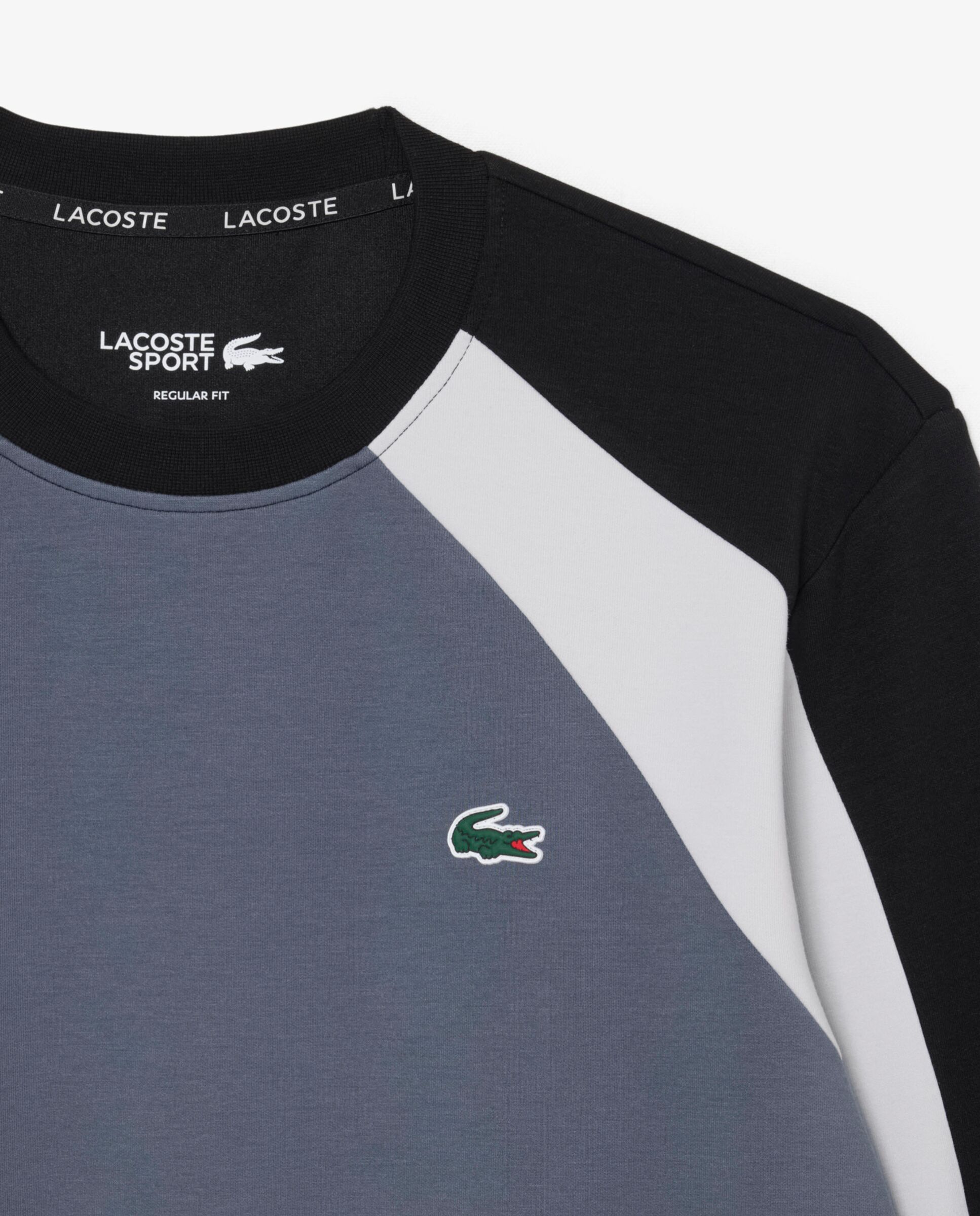Sudadera de hombre deportiva con bloques de color en - Lacoste - Negro Negro-5