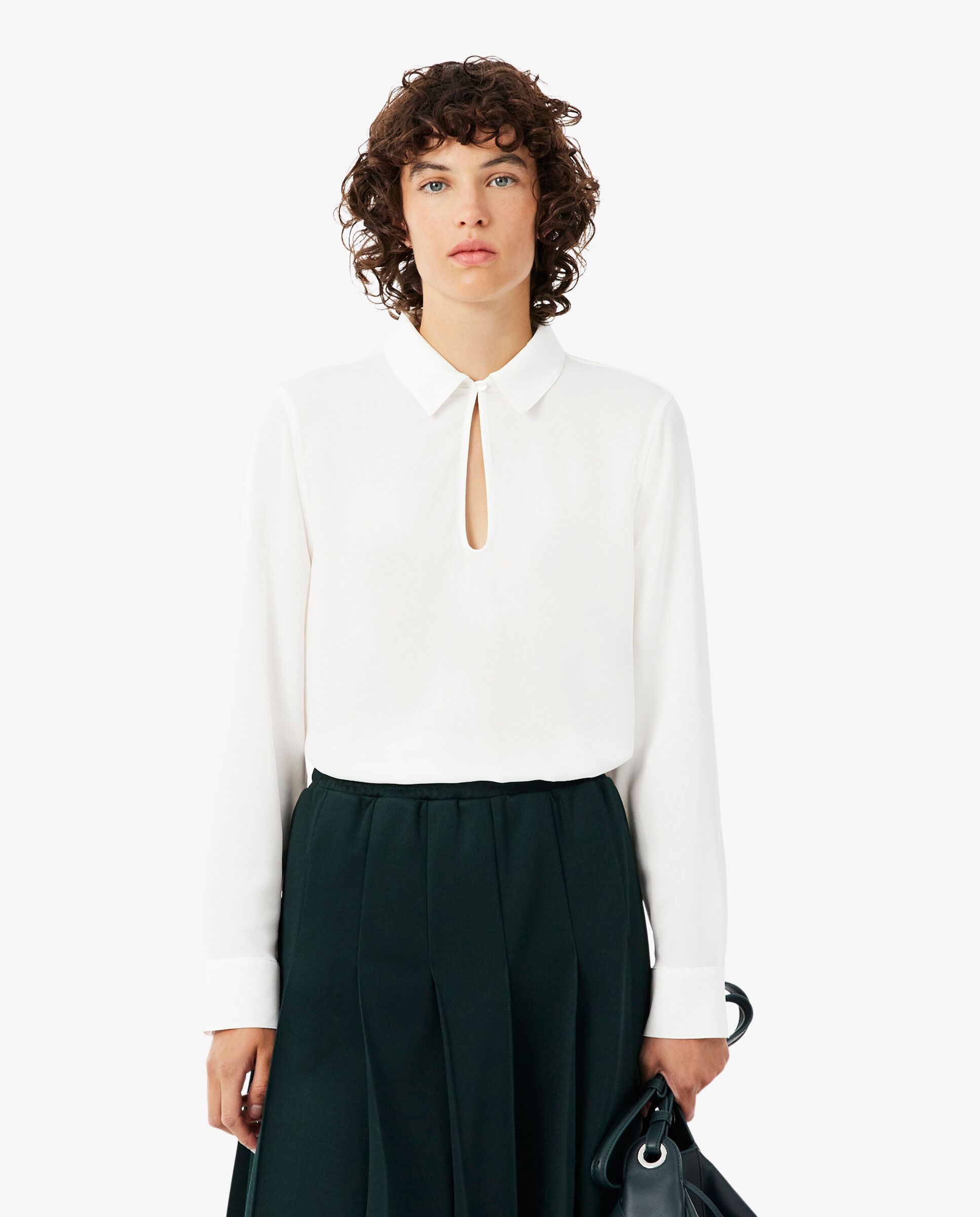 En rosa de manga larga - Lacoste - Blanco Blanco-1
