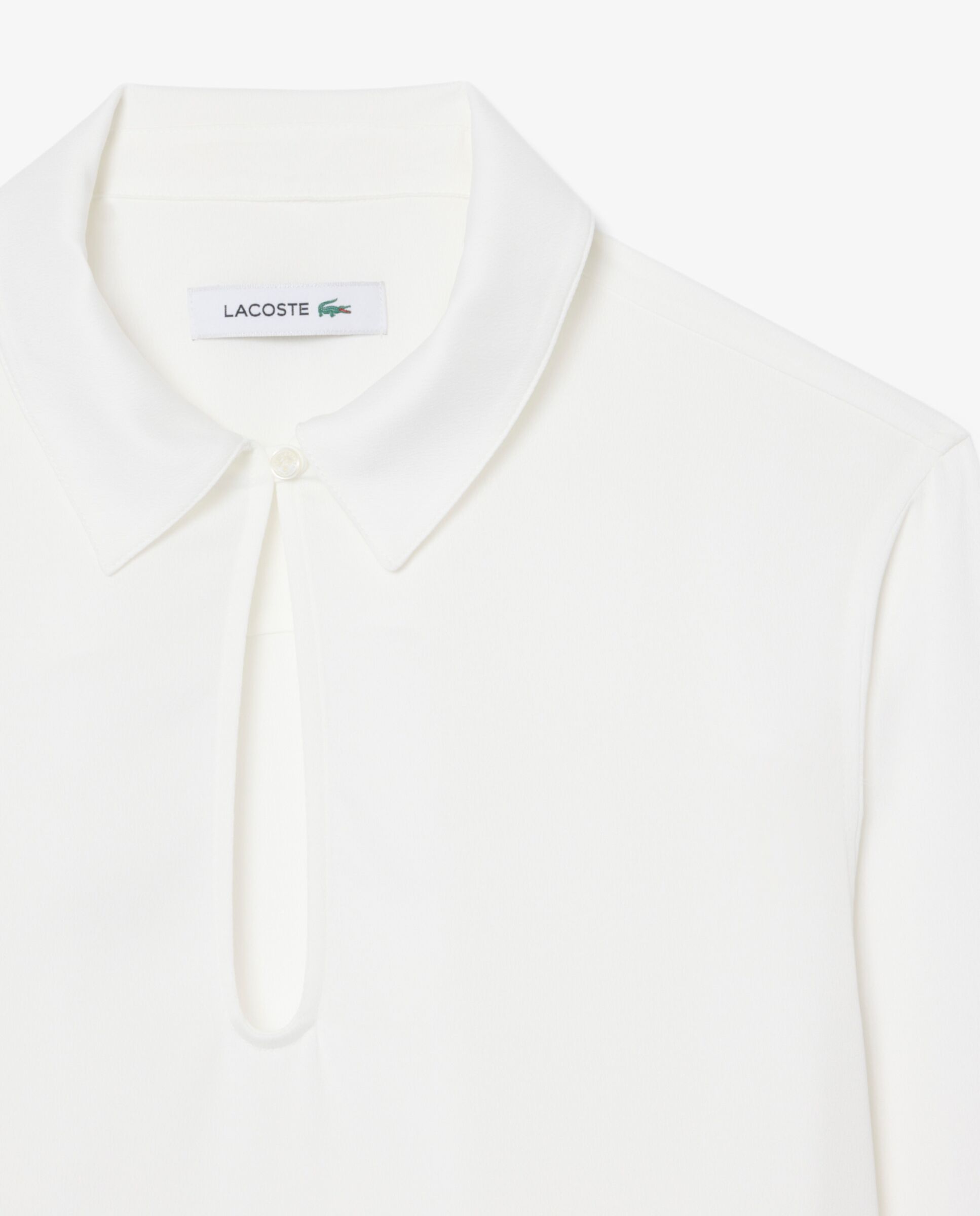 En rosa de manga larga - Lacoste - Blanco Blanco-5