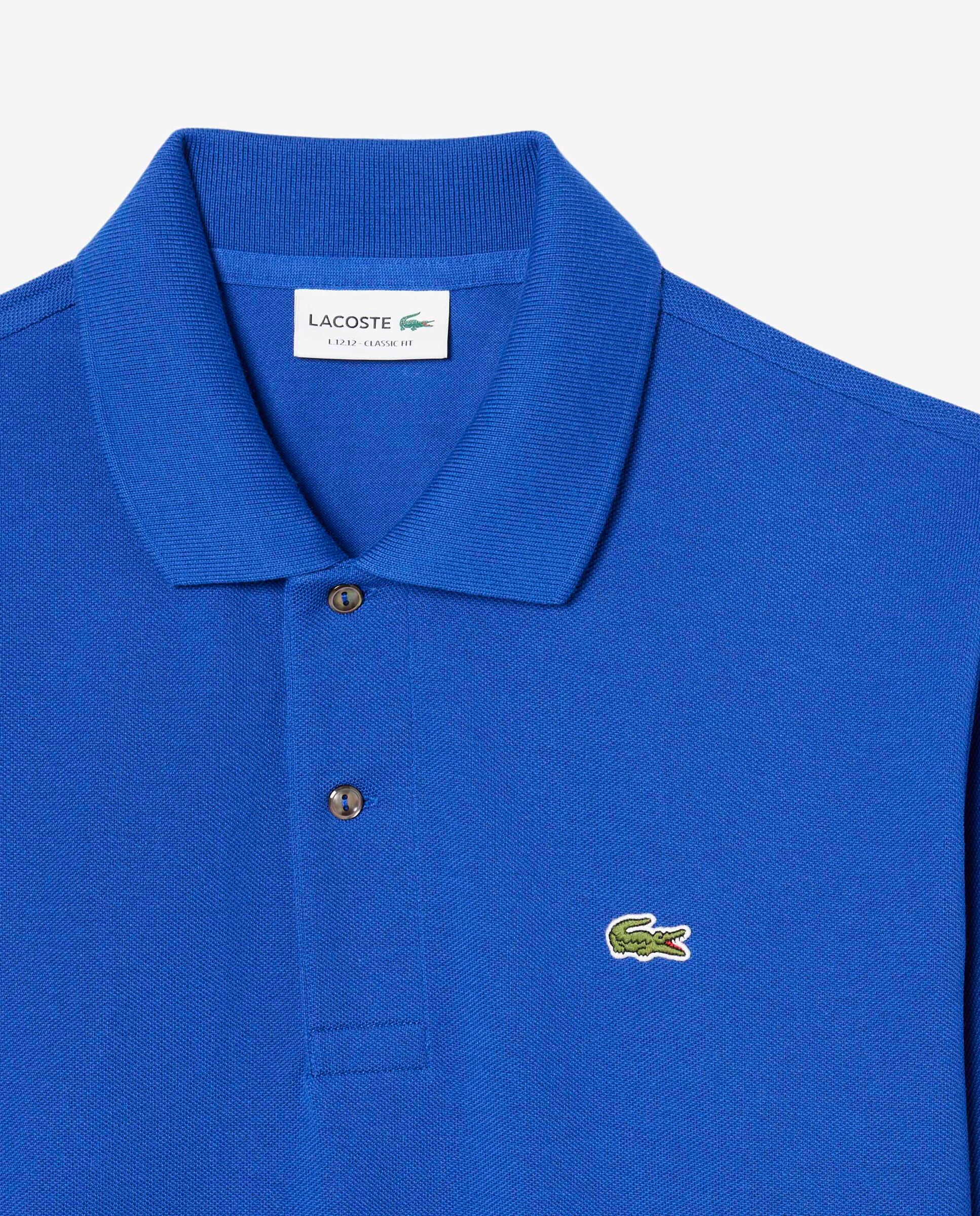 Polo de hombre jaspeado de corte clásico de manga corta - Lacoste - Azul Océano Azul Océano-5