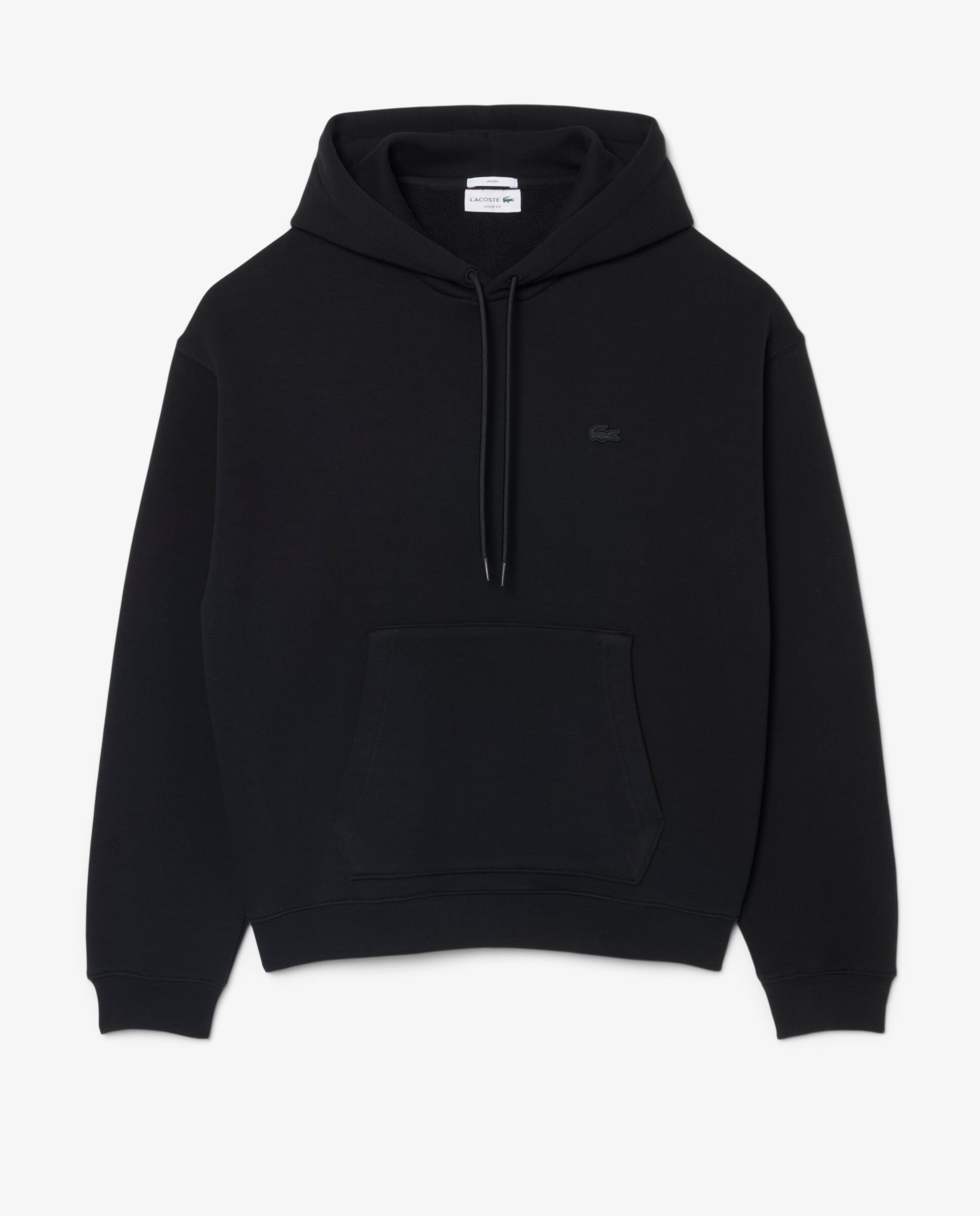 Sudadera unisex con capucha de felpa gruesa - Lacoste - Negro Negro-6