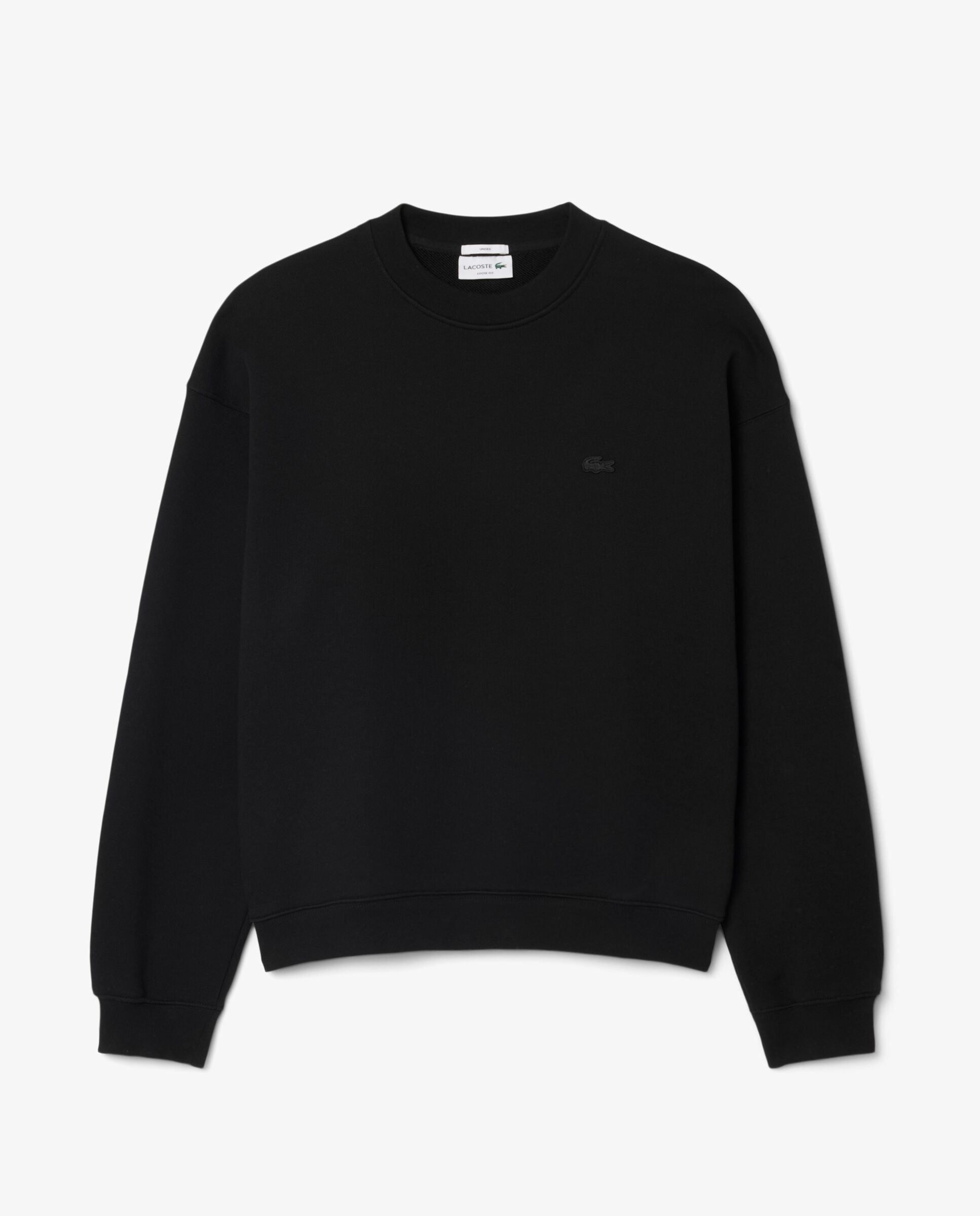Sudadera de hombre de felpa gruesa de corte amplio - Lacoste - Negro Negro-6