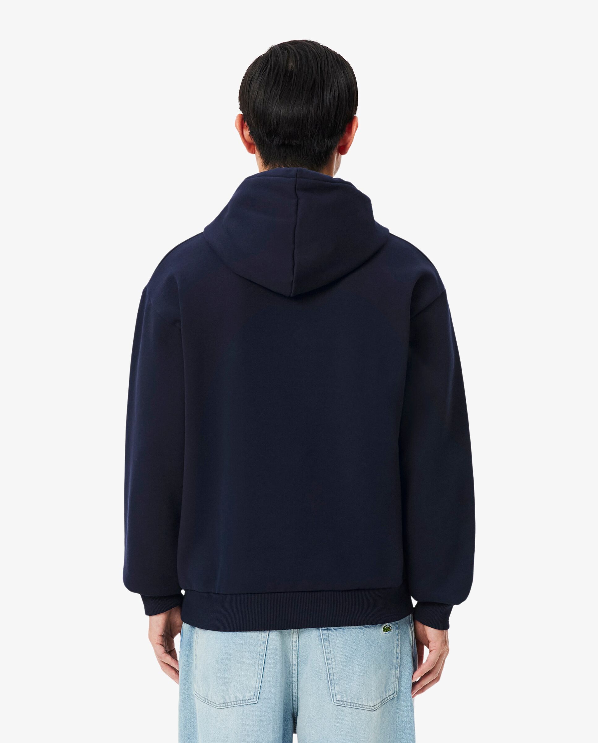 Sudadera de hombre con capucha de felpa en negro - Lacoste - Azul marino Azul marino-2