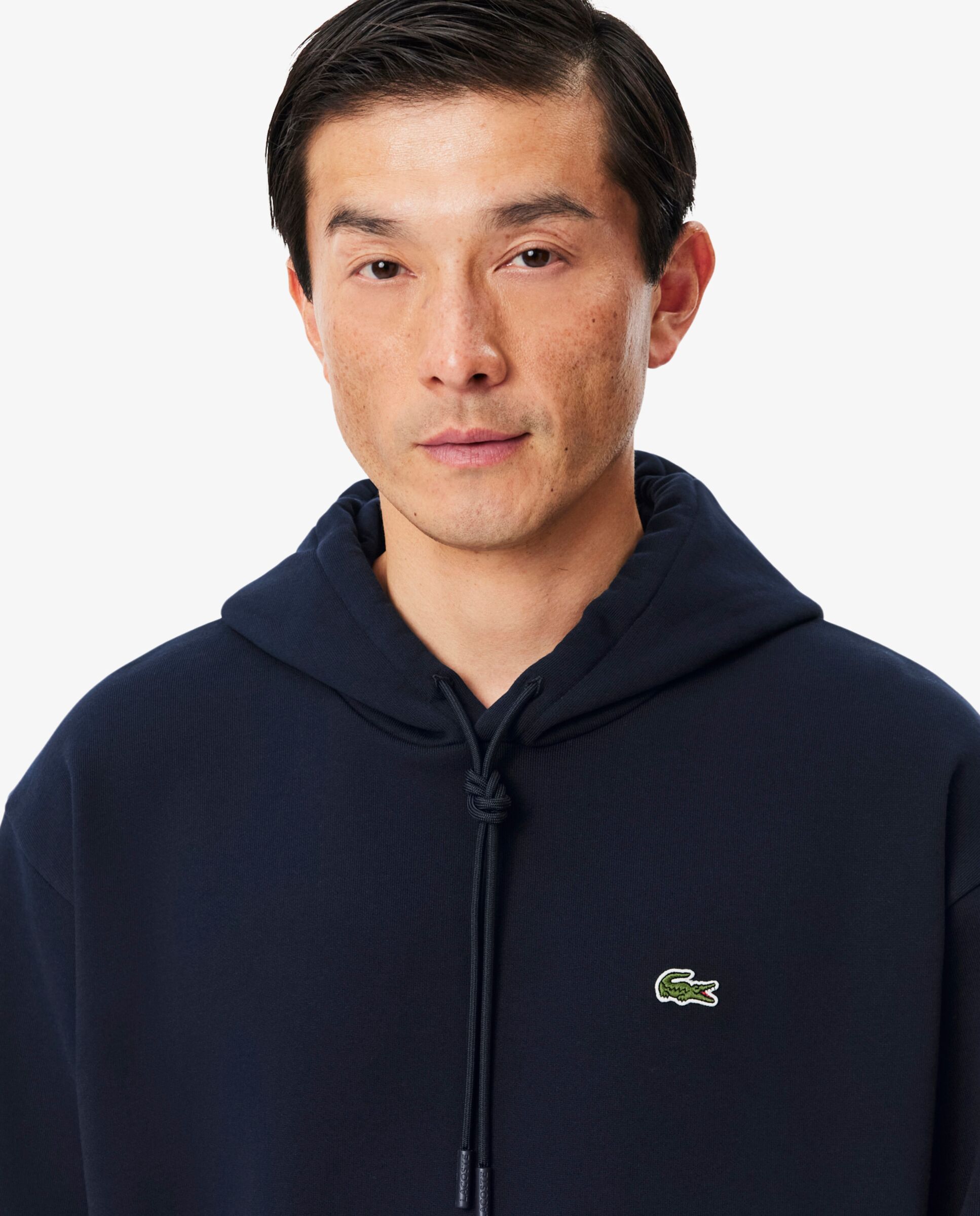 Sudadera de hombre con capucha de felpa en negro - Lacoste - Azul marino Azul marino-3