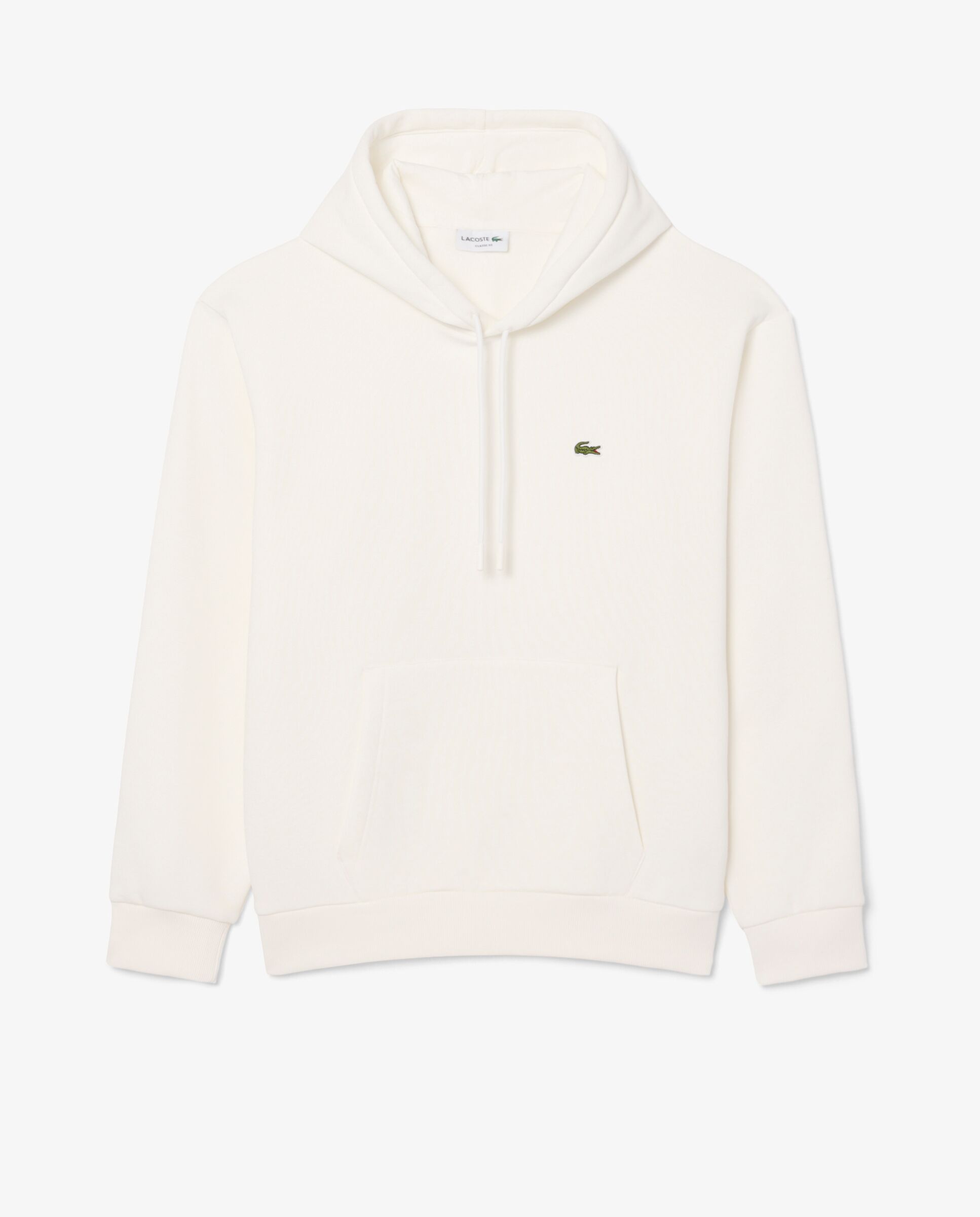 Sudadera de hombre con capucha de felpa en gris - Lacoste - Blanco Blanco-6