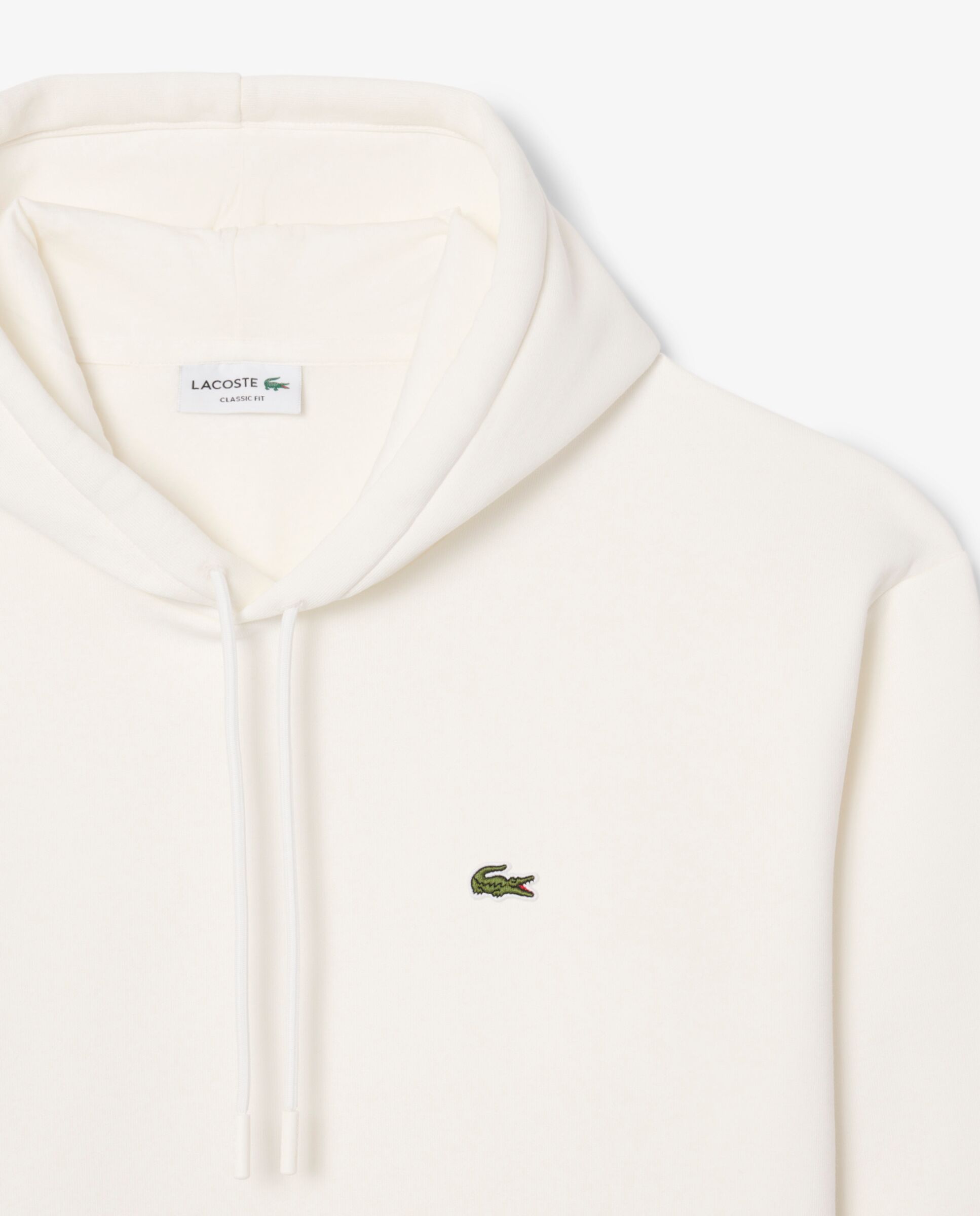 Sudadera de hombre con capucha de felpa en gris - Lacoste - Blanco Blanco-5