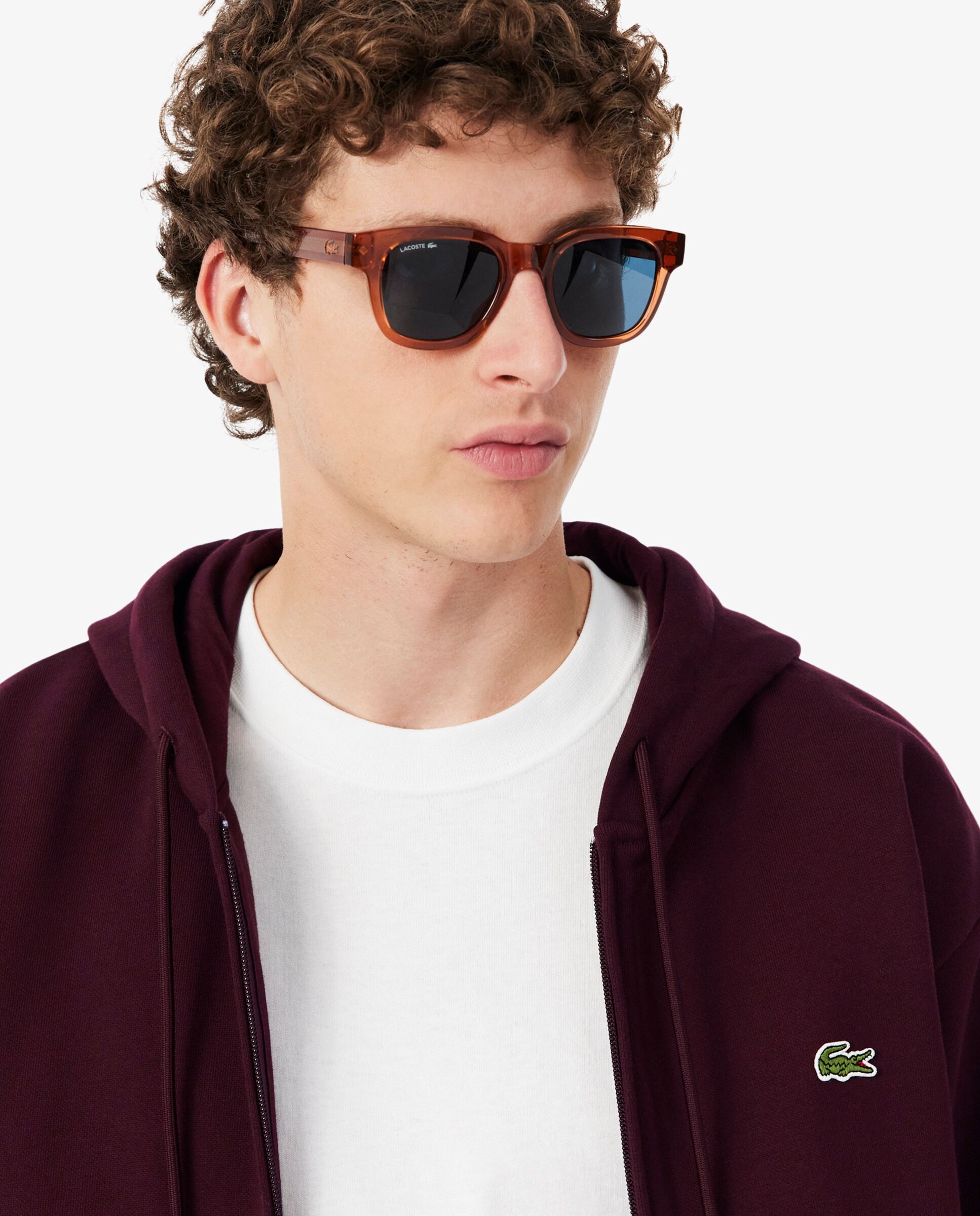 Sudadera de hombre con capucha de felpa en - Lacoste - Marrón Marrón-3