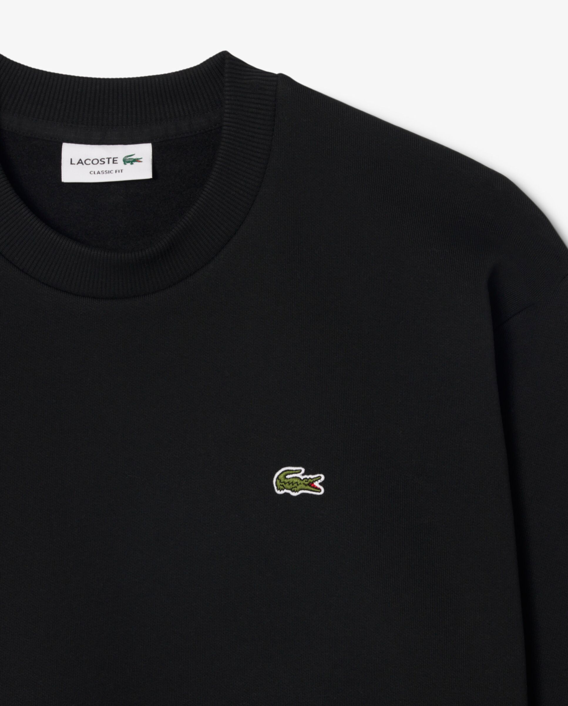 Sudadera de hombre de felpa de algodón en - Lacoste - Negro Negro-5