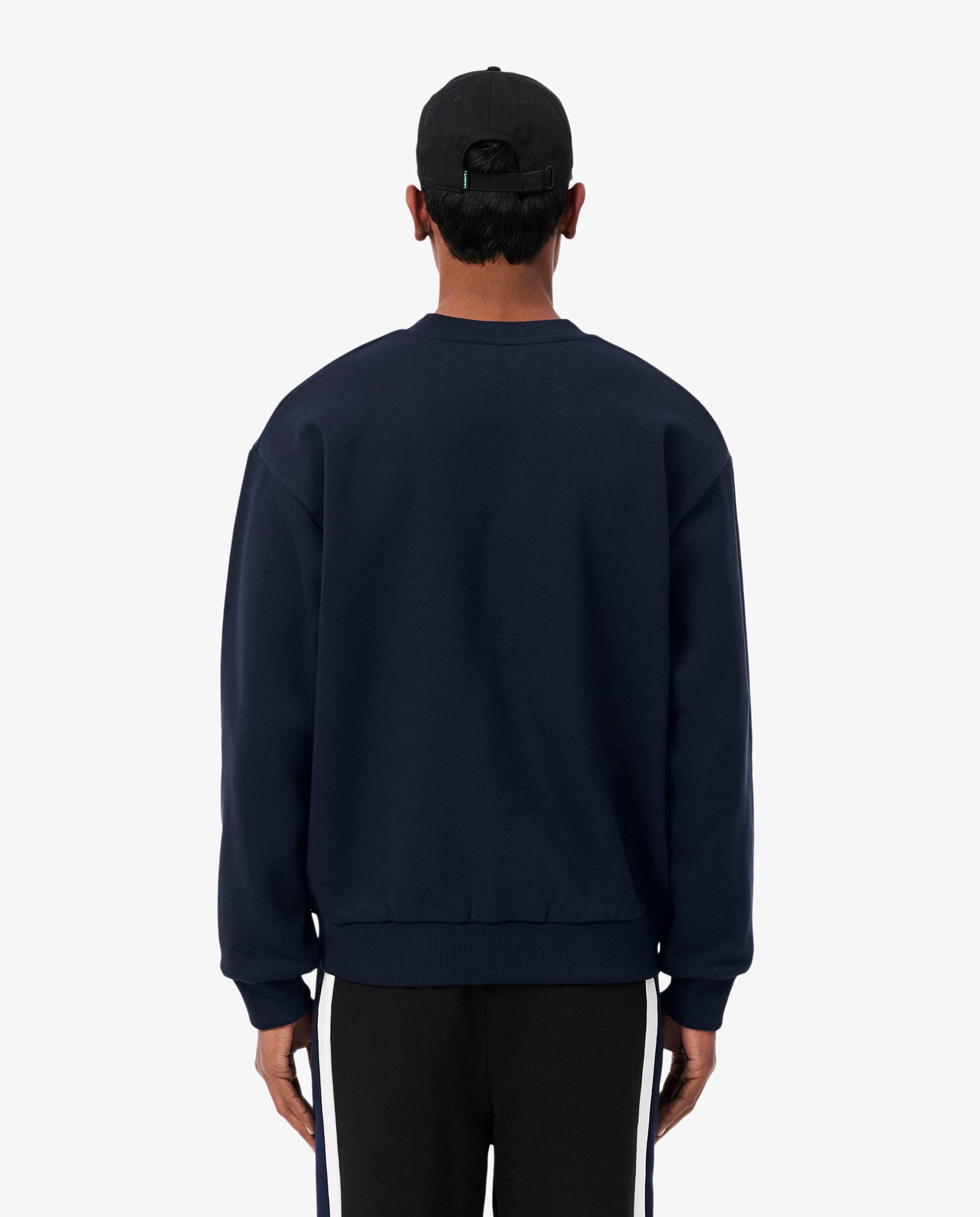 Sudadera de hombre de felpa de algodón en azul - Lacoste - Azul marino Azul marino-2
