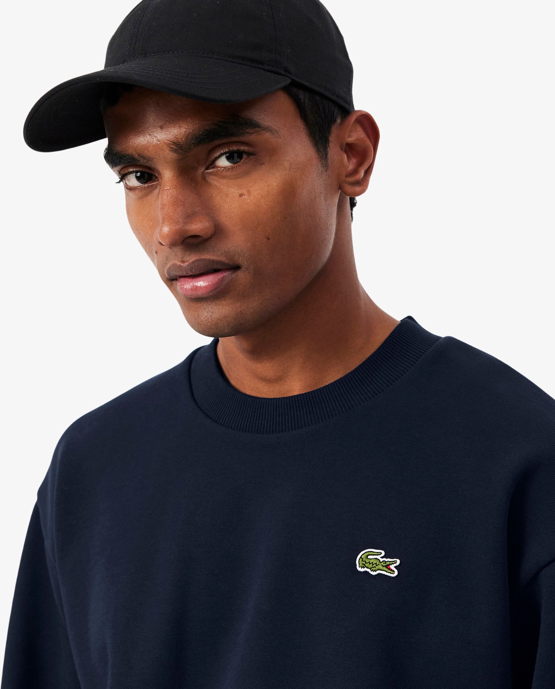Sudadera de hombre de felpa de algodón en azul - Lacoste - Azul marino Azul marino-3
