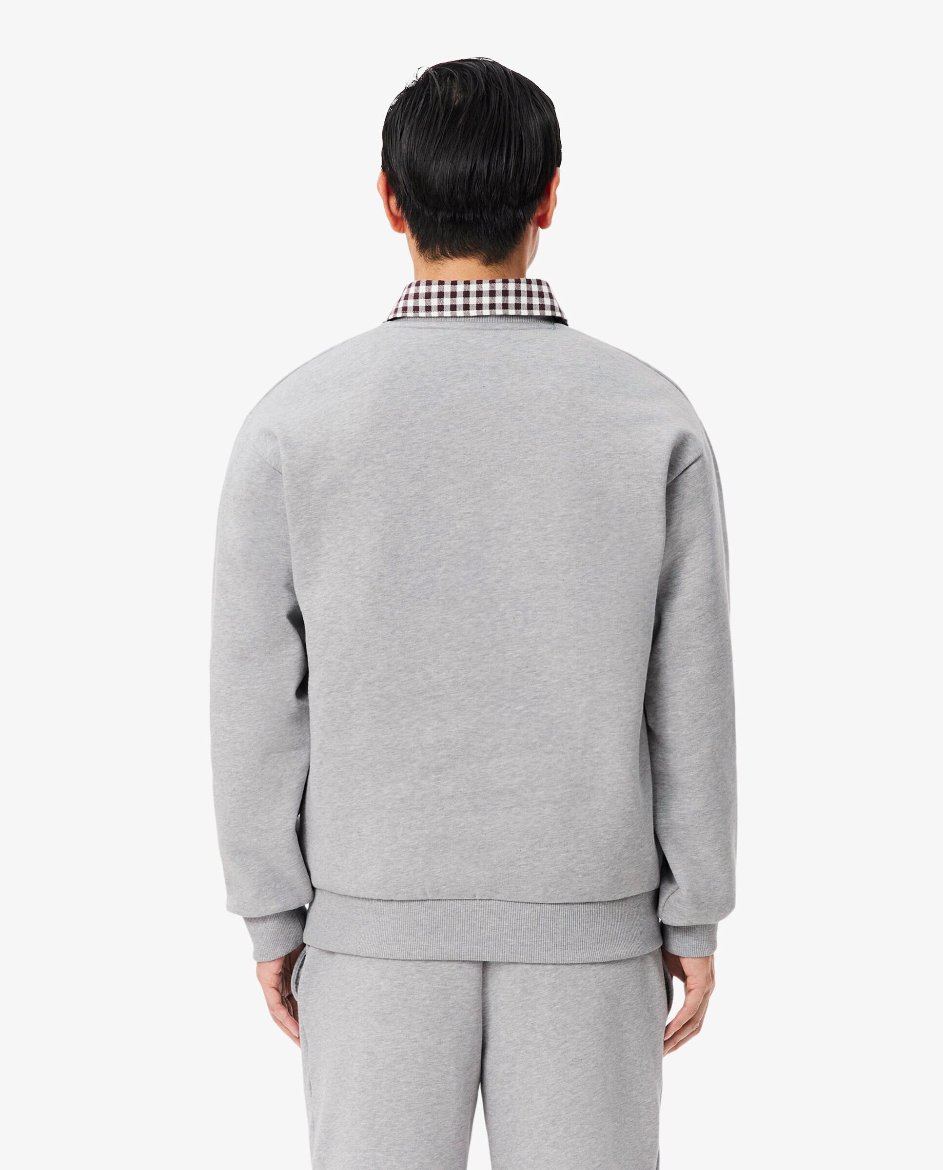 Sudadera de hombre de felpa de algodón en negro - Lacoste - Gris oscuro Gris oscuro-2