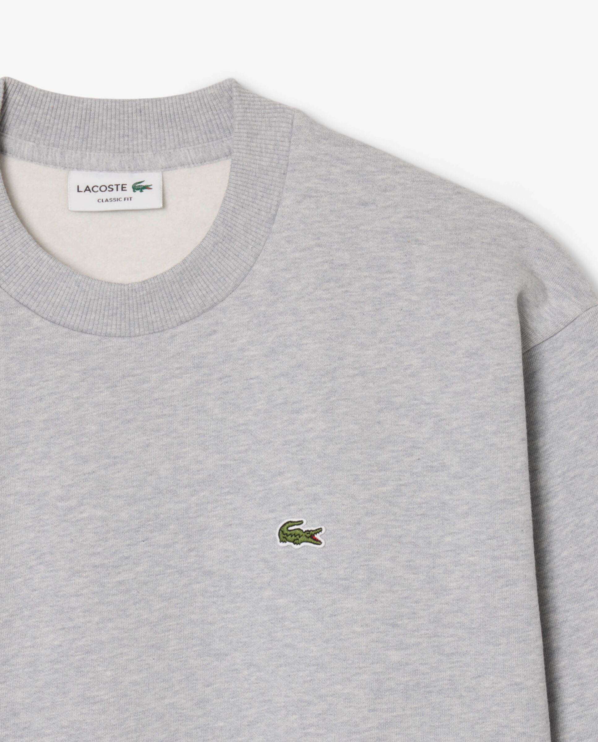 Sudadera de hombre de felpa de algodón en negro - Lacoste - Gris oscuro Gris oscuro-5