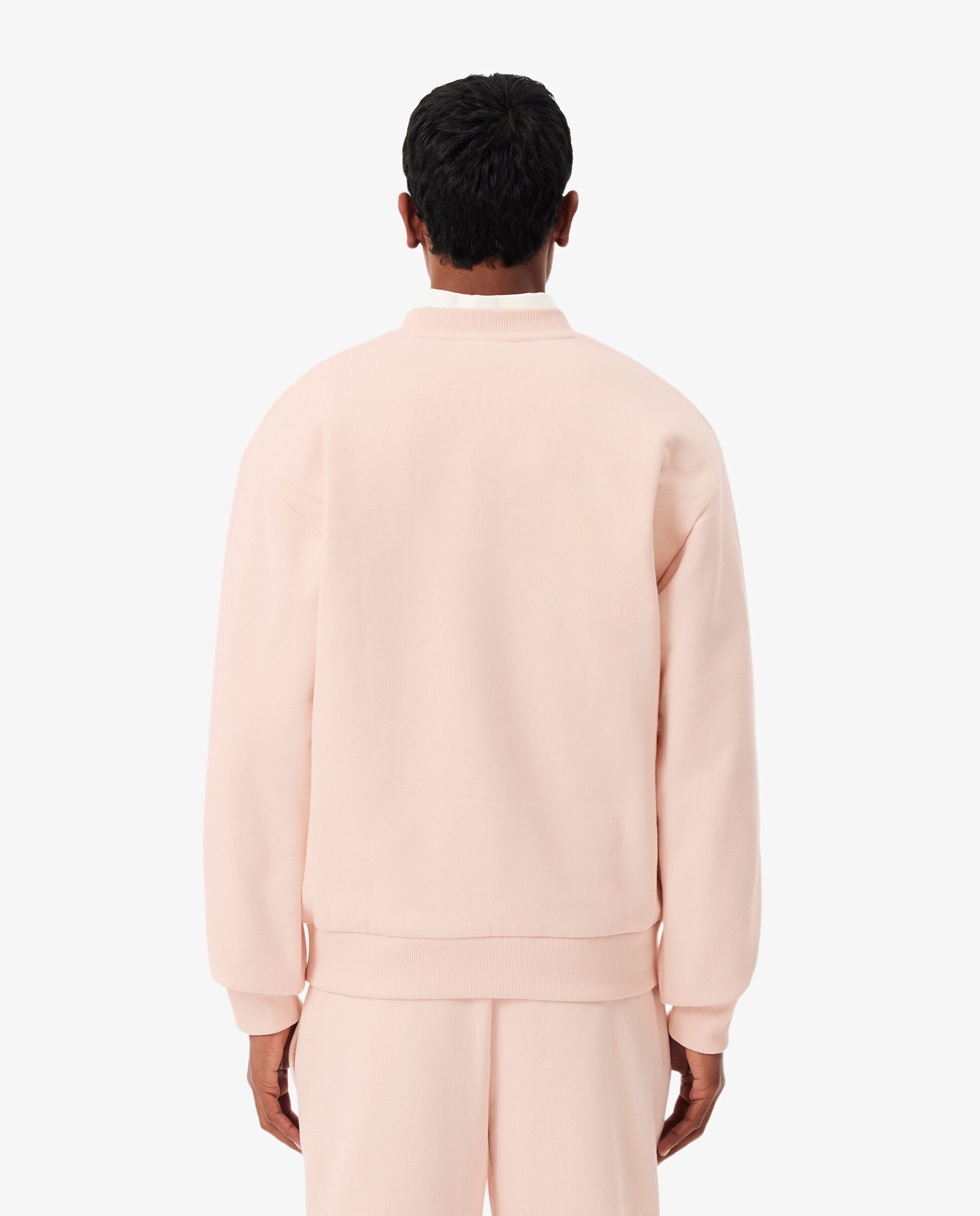 Sudadera de hombre de felpa de algodón en azul - Lacoste - Rosa Rosa-2