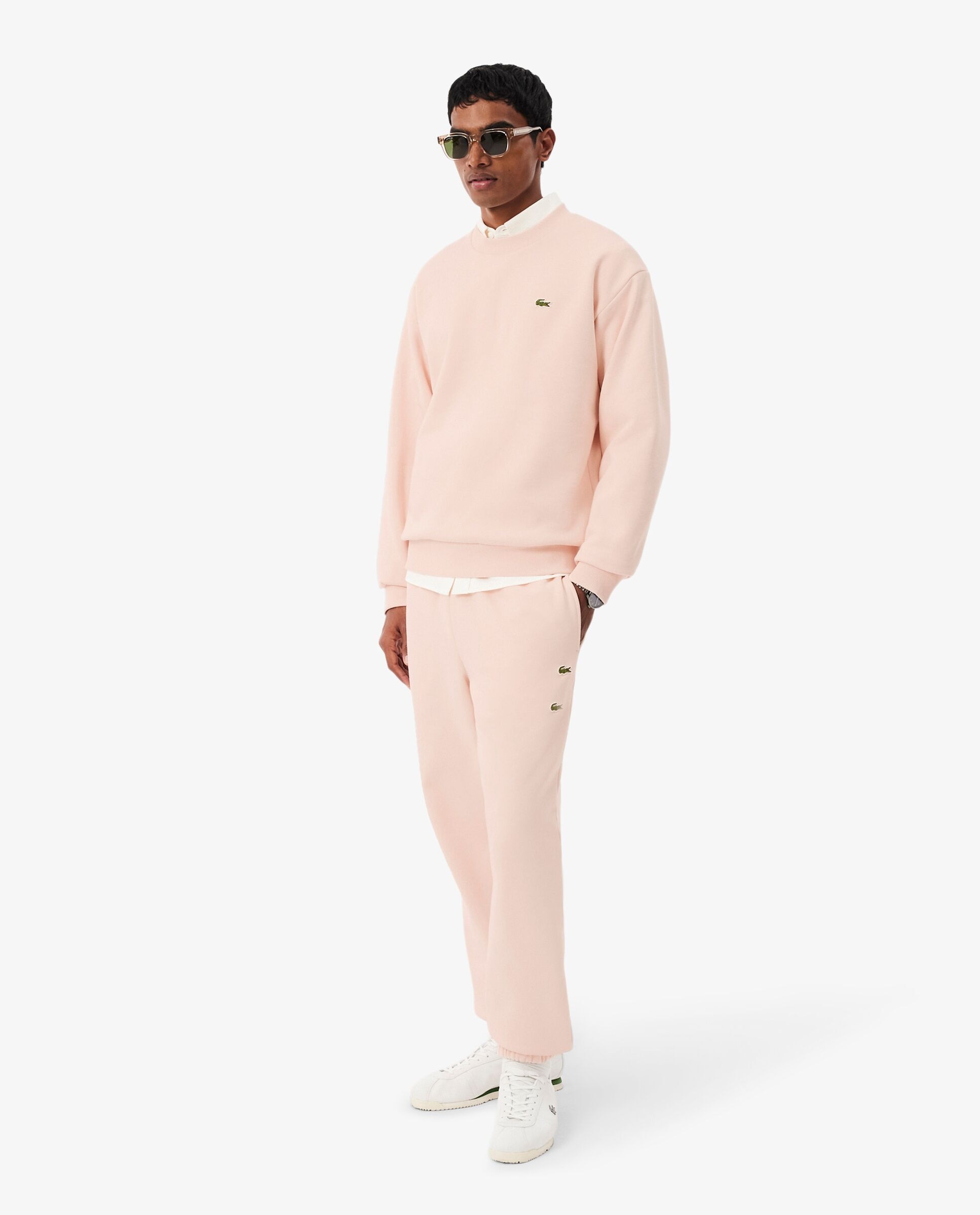 Sudadera de hombre de felpa de algodón en azul - Lacoste - Rosa Rosa-4