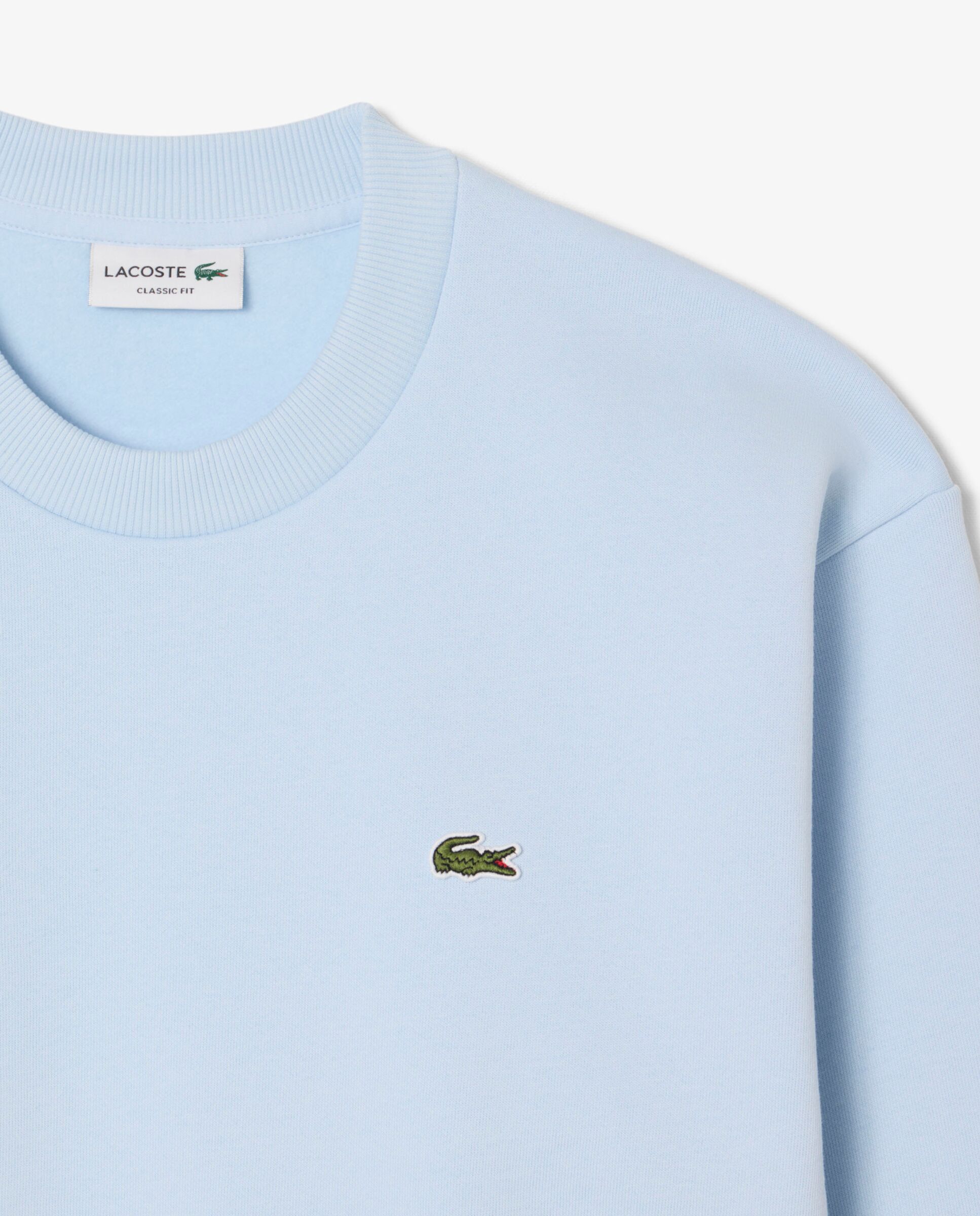 Sudadera de hombre de felpa de algodón en negro - Lacoste - Azul claro Azul claro-5
