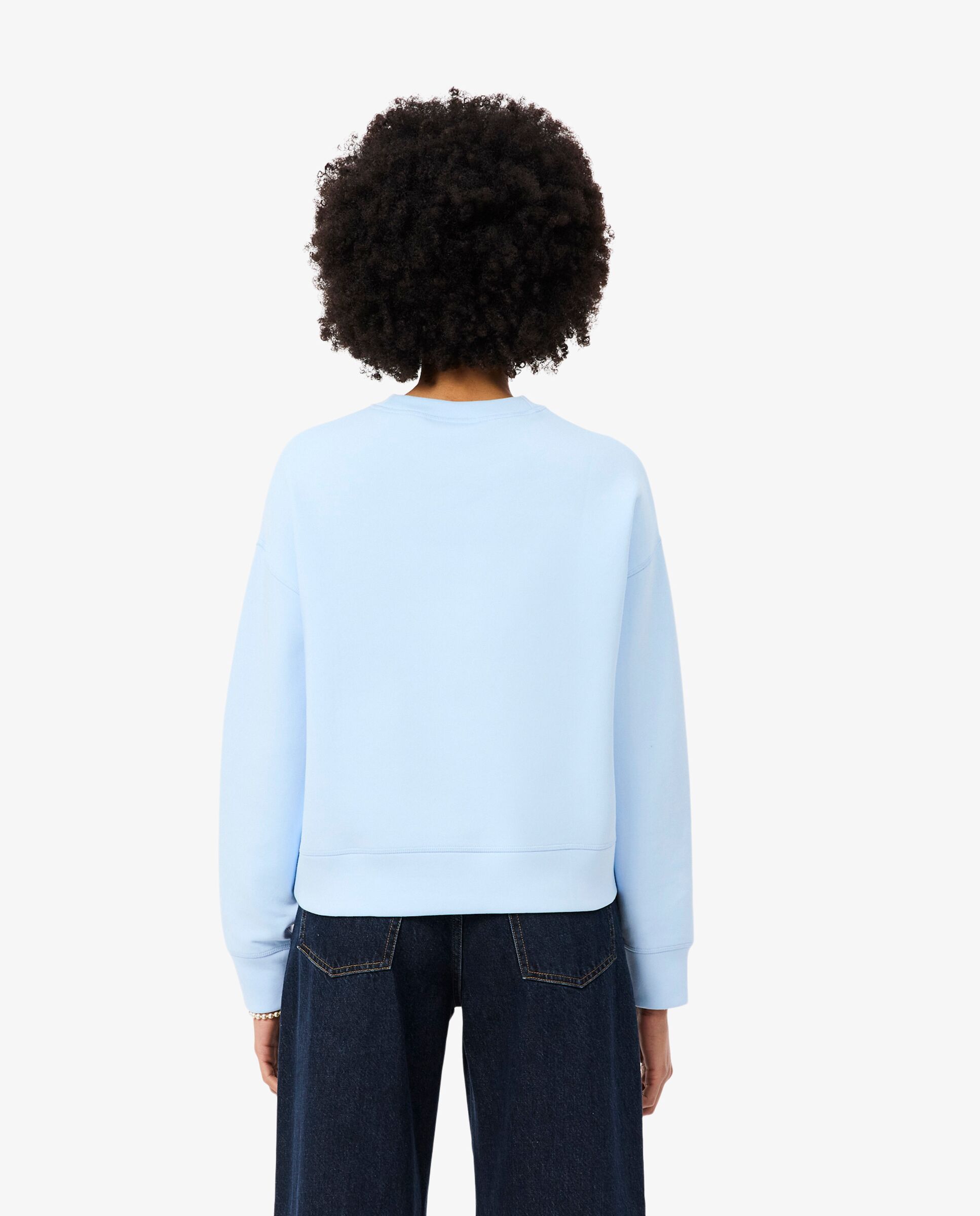 Sudadera de mujer oversized de punto de doble cara - Lacoste - Azul claro Azul claro-2