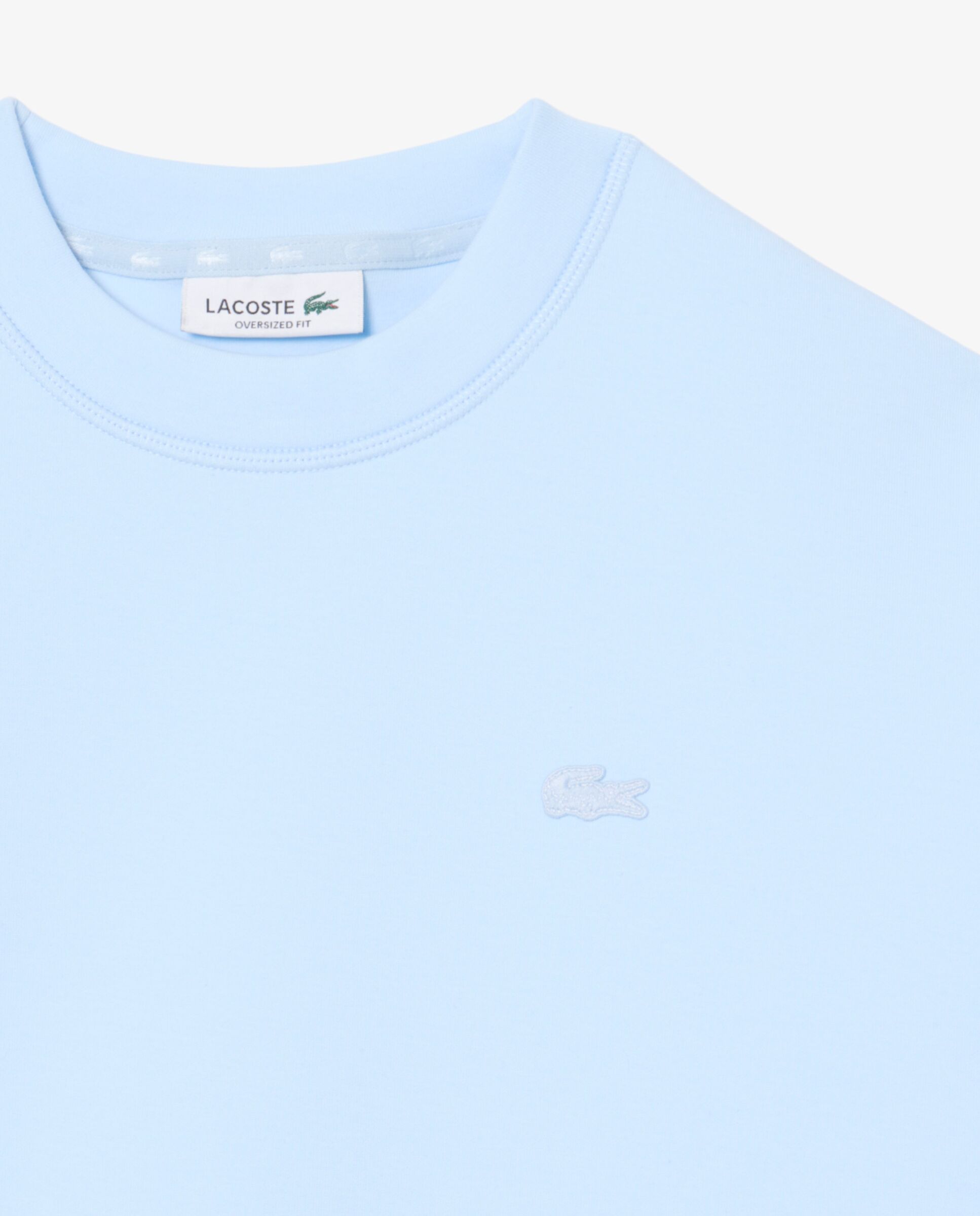 Sudadera de mujer oversized de punto de doble cara - Lacoste - Azul claro Azul claro-5