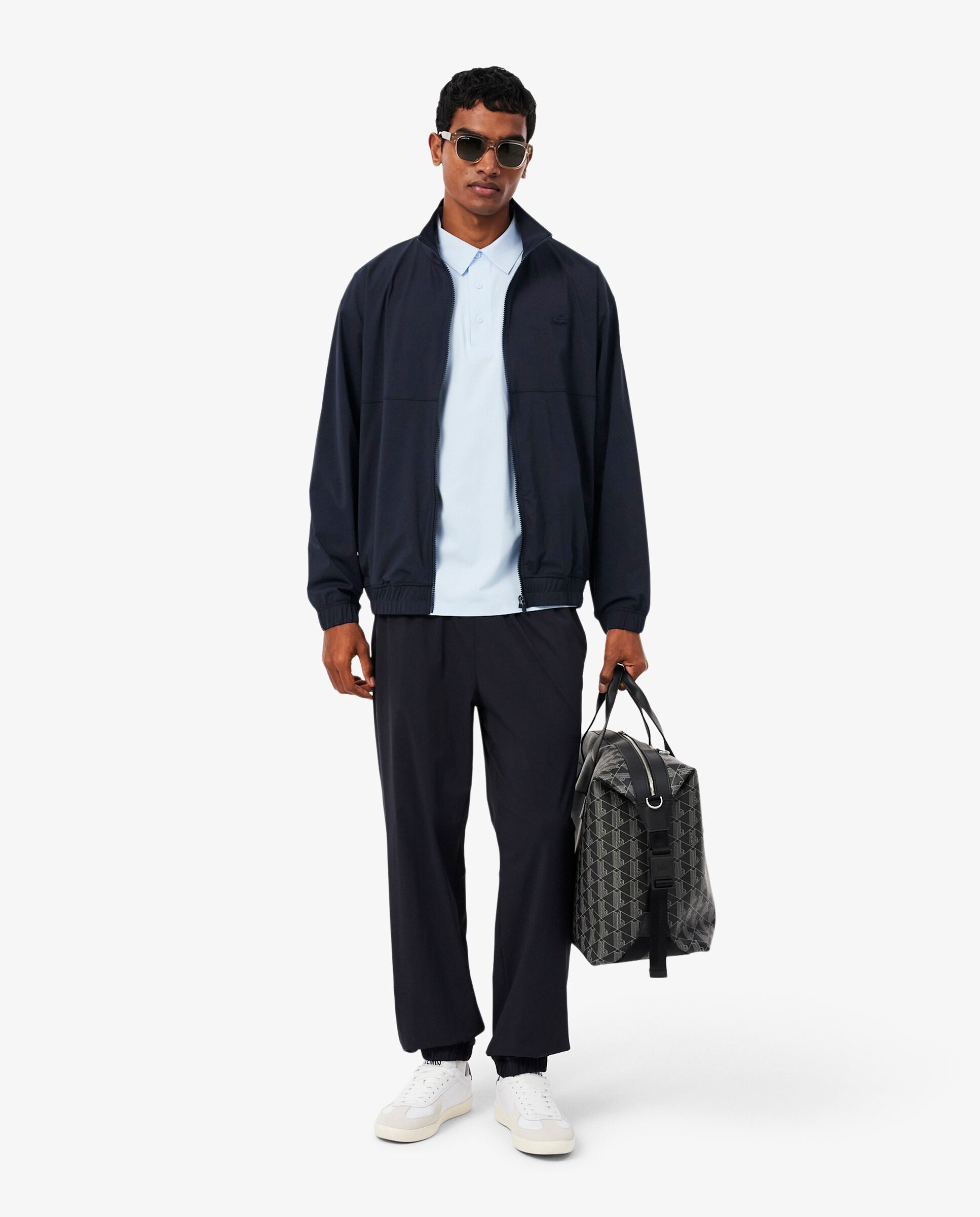 Chaqueta de hombre de chándal de hombre urbana elástica en gris - Lacoste - Azul marino Azul marino-4