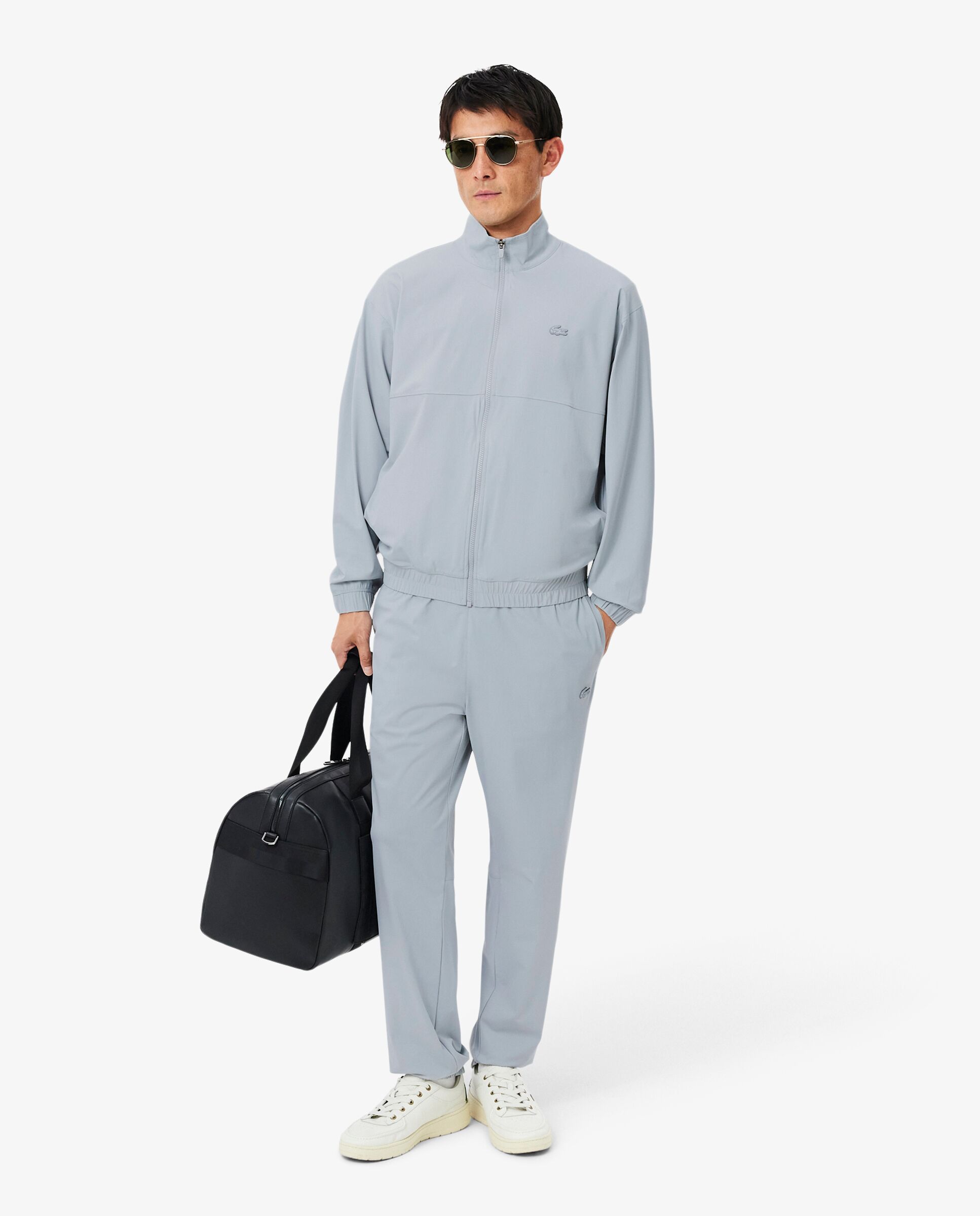 Chaqueta de hombre de chándal de hombre urbana elástica en - Lacoste - Gris Gris-4