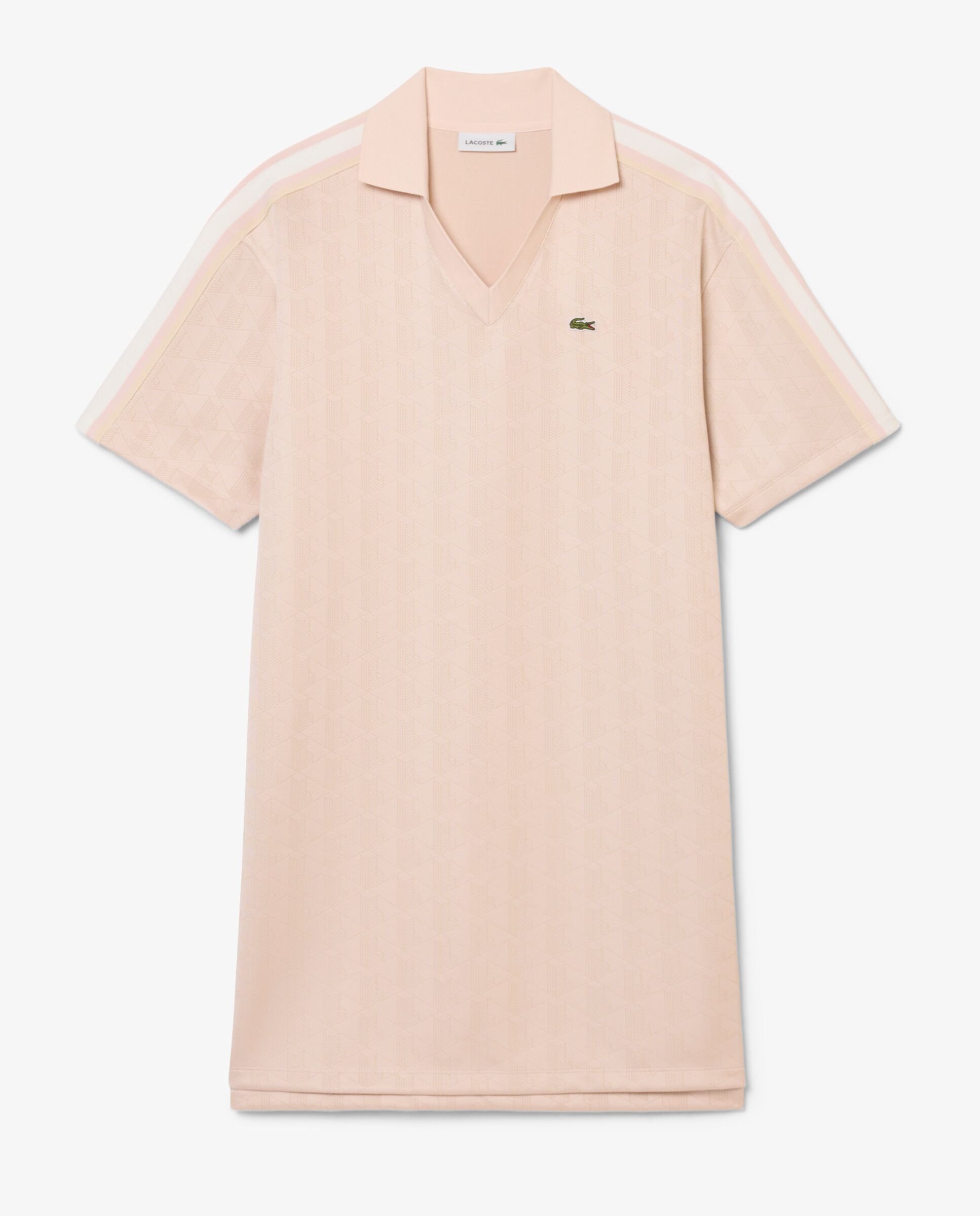 Vestido polo de mujer de jacquard con monograma en - Lacoste - Rosa Rosa-6