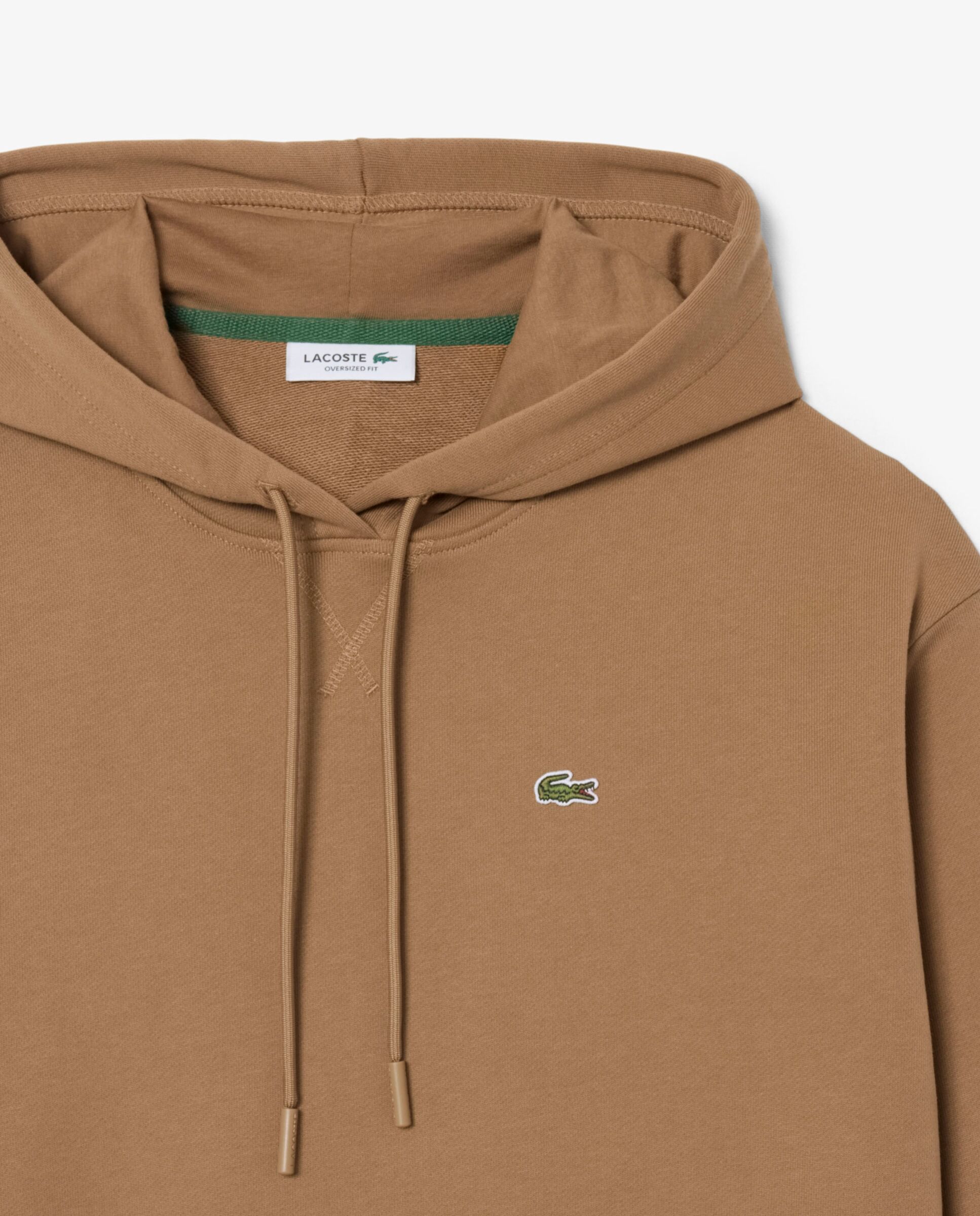 Sudadera de mujer con capucha de felpa oversized - Lacoste - Marrón Marrón-5
