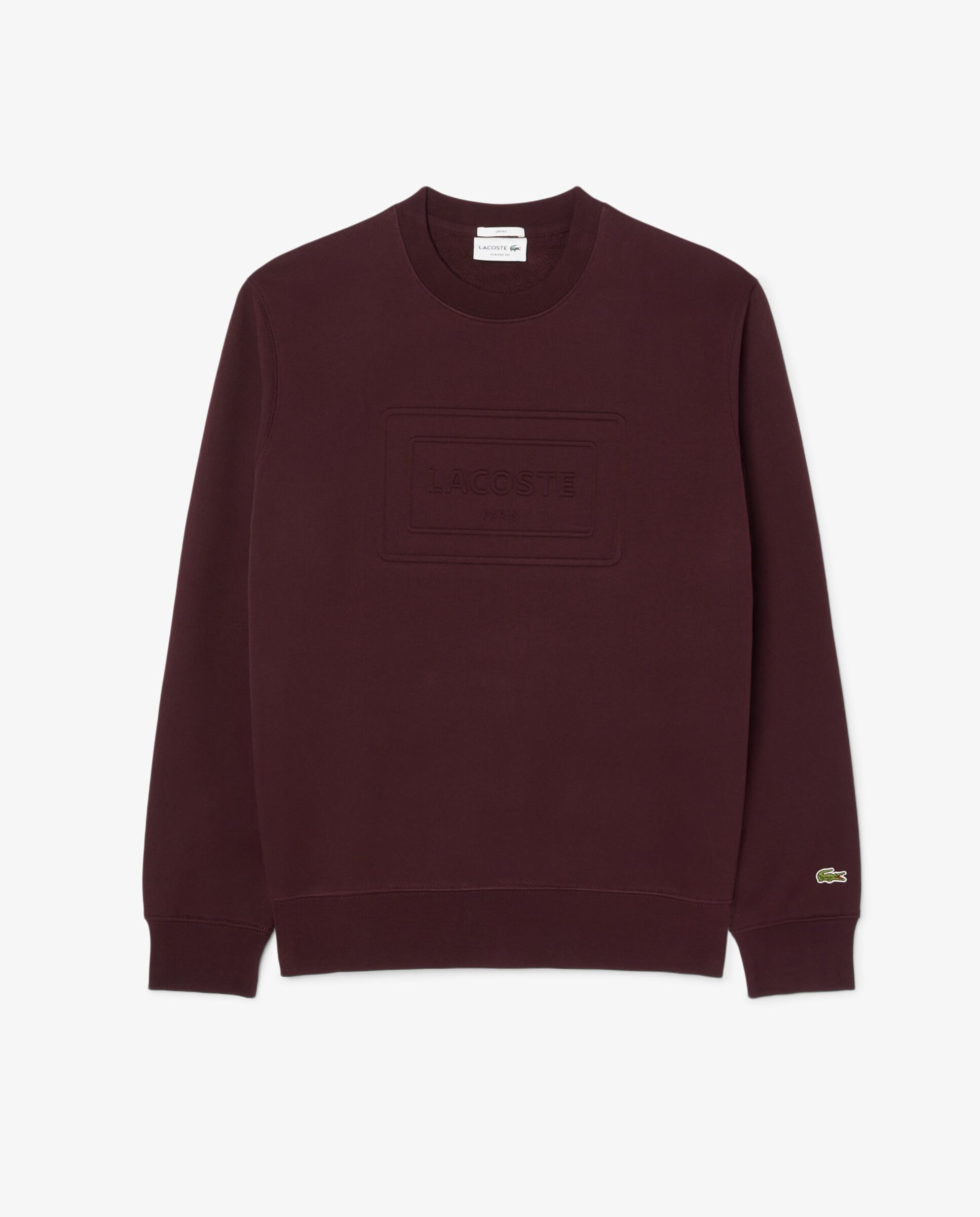 Sudadera unisex de felpa con estampados en relieve en - Lacoste - Marrón Marrón-6