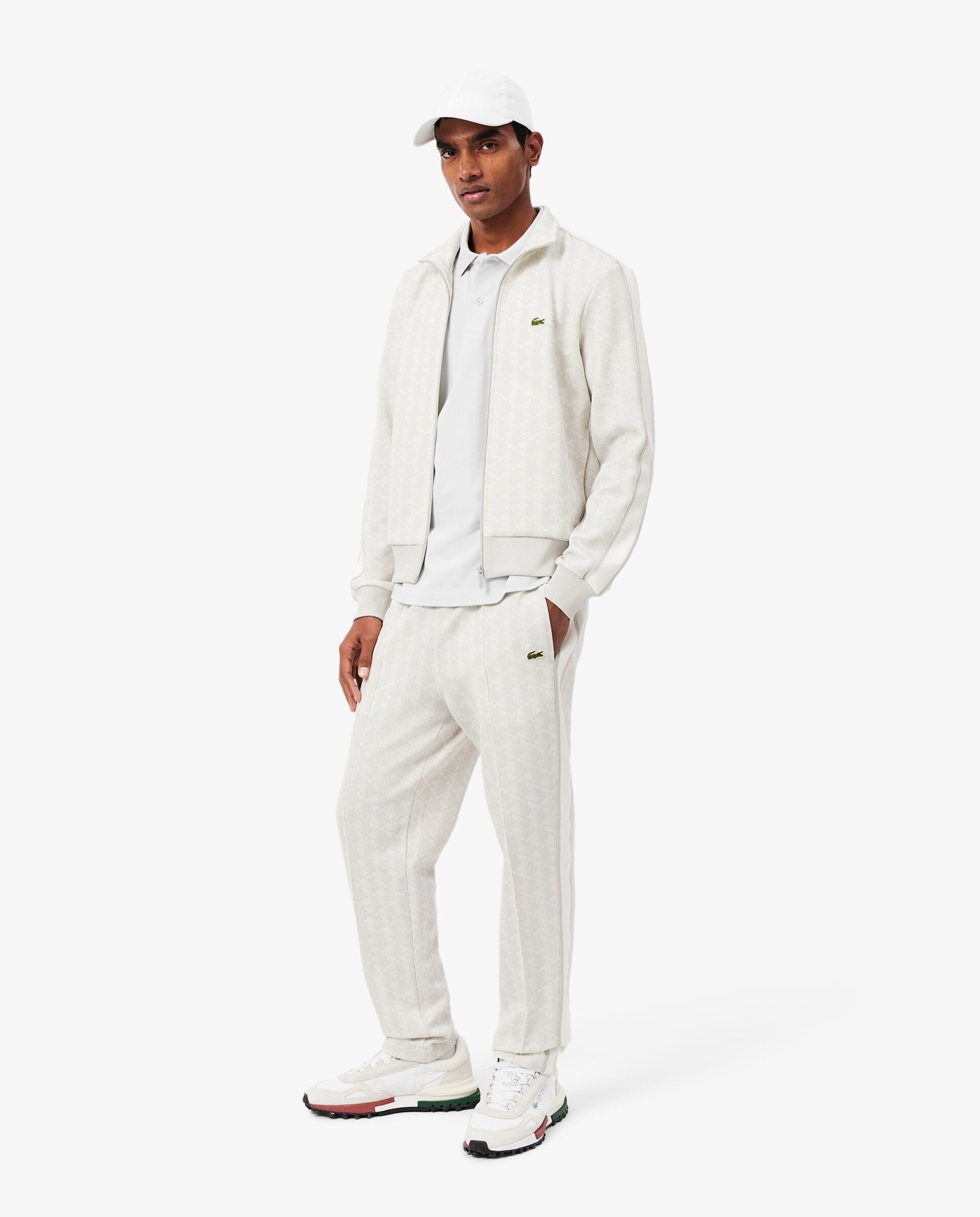 Pantalones joggers de hombre con monograma - Lacoste - Gris Gris-1